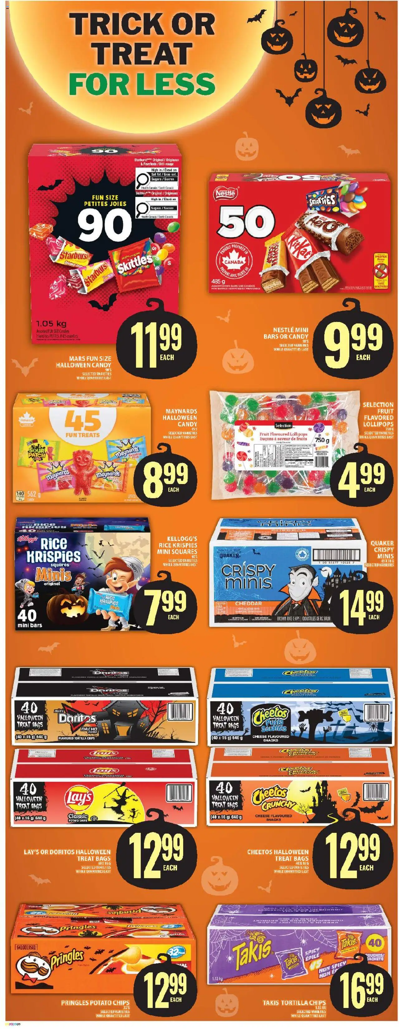 Food Basics flyer valid from 16.10.2025 | Page: 13 | Products: Rice, Chips, Cheese