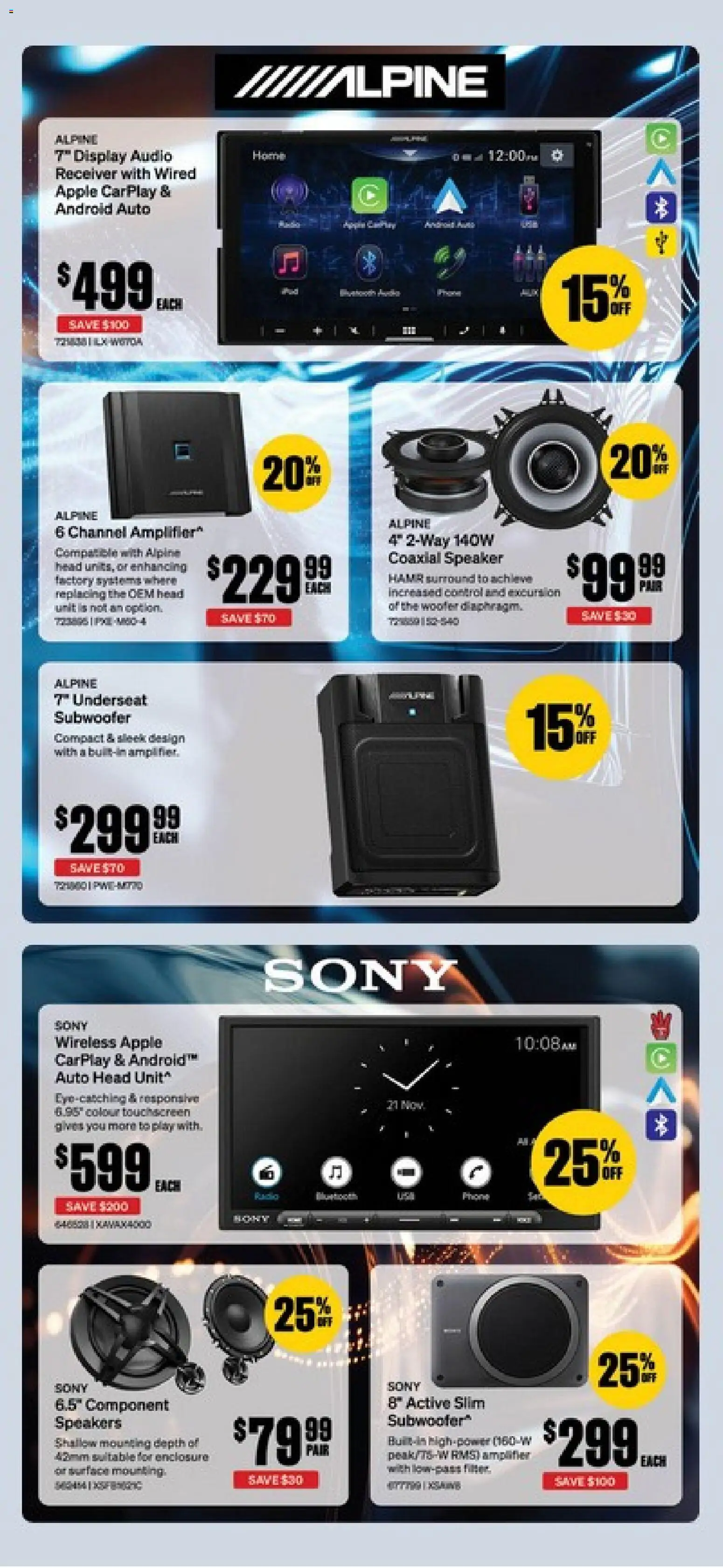 Supercheap Auto catalogue - valid from 21.01.2026 | Page: 47 | Products: Amplifier, Audio, Speaker