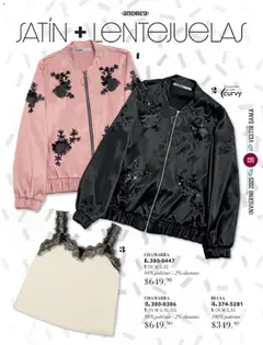 Vista previa de Andrea catálogo Invierno, nuevo folleto de la tienda, válido en México a partir del 26.11.2025 | Página: 139 | Productos: Blusa, Chamarra, Lentejuelas