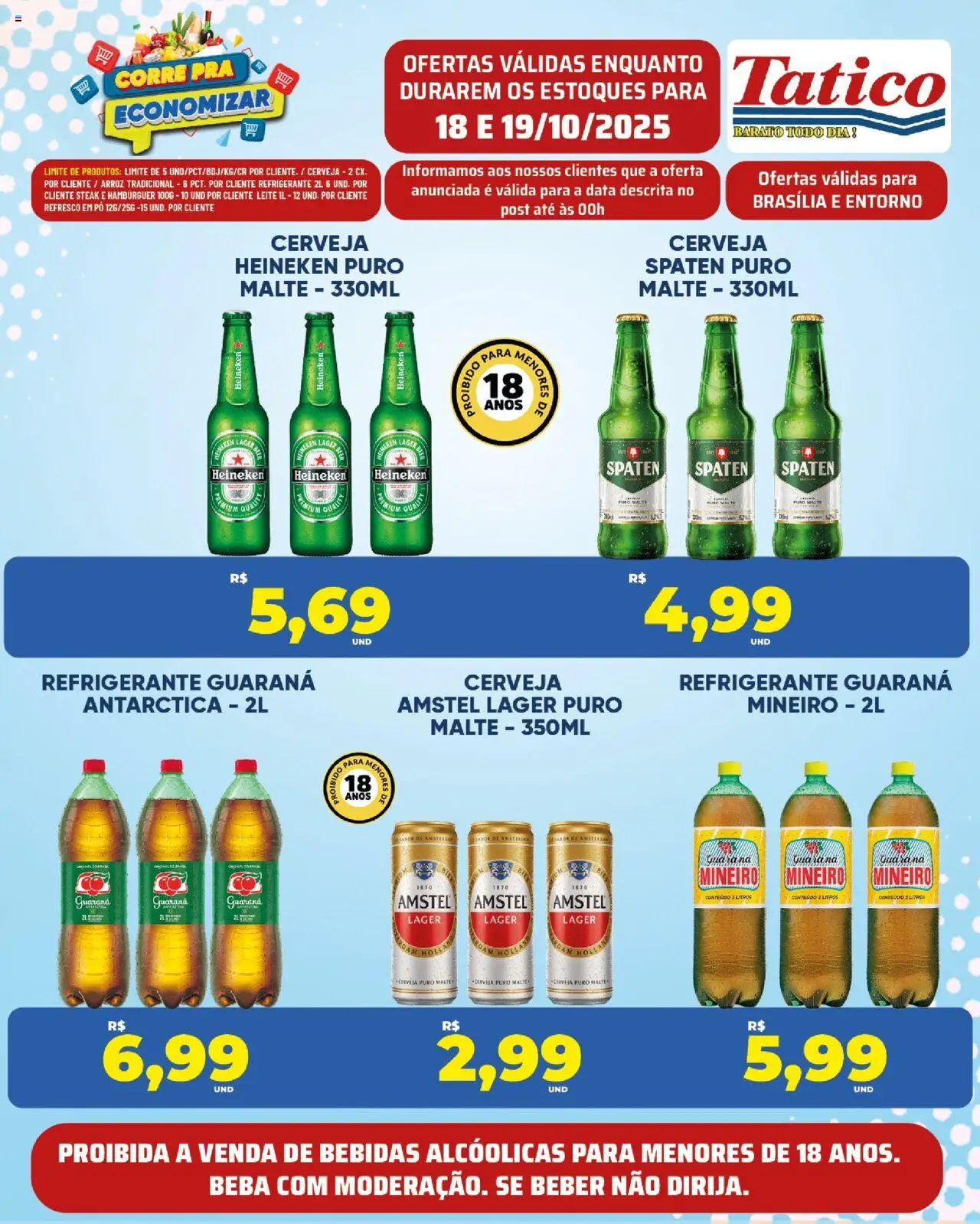 Tatico Folheto - válido de 18.10.2025 | Página: 14 | Produtos: Pó, Leite, Cerveja, Hambúrguer