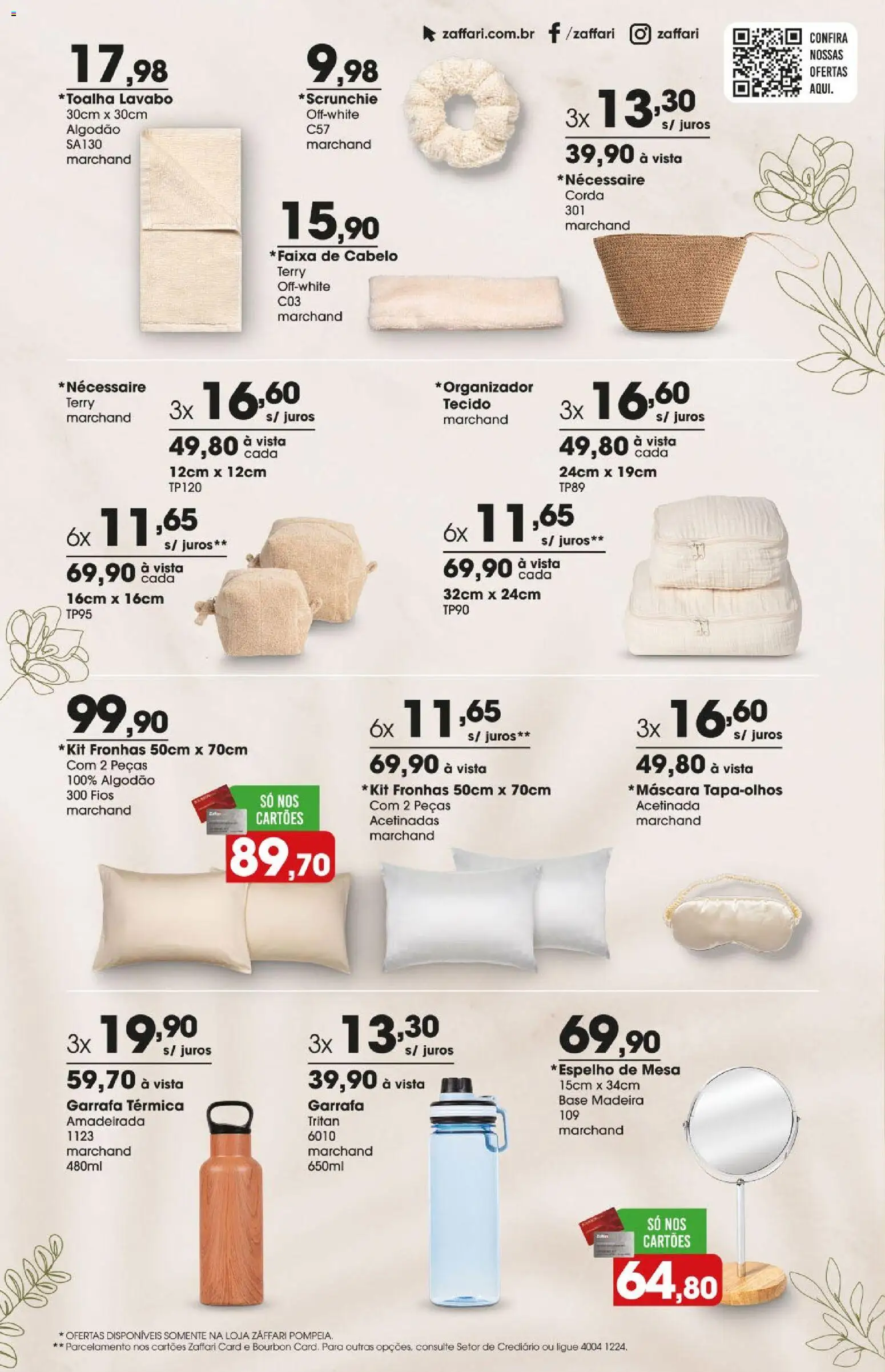 Zaffari Folheto - válido de 18.12.2025 | Página: 12 | Produtos: Corda, Garrafa térmica, Espelho, Algodão