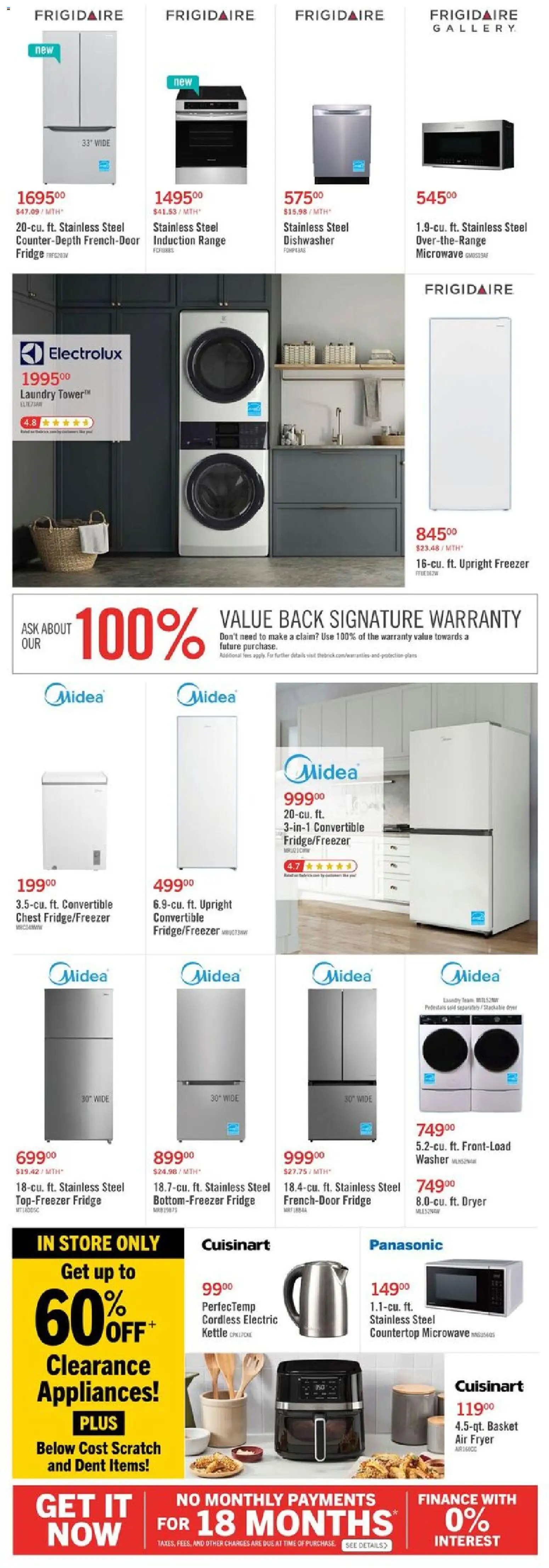 The Brick flyer valid from 02.12.2025 | Page: 17 | Products: Freezer, Dryer, Dishwasher, Fryer