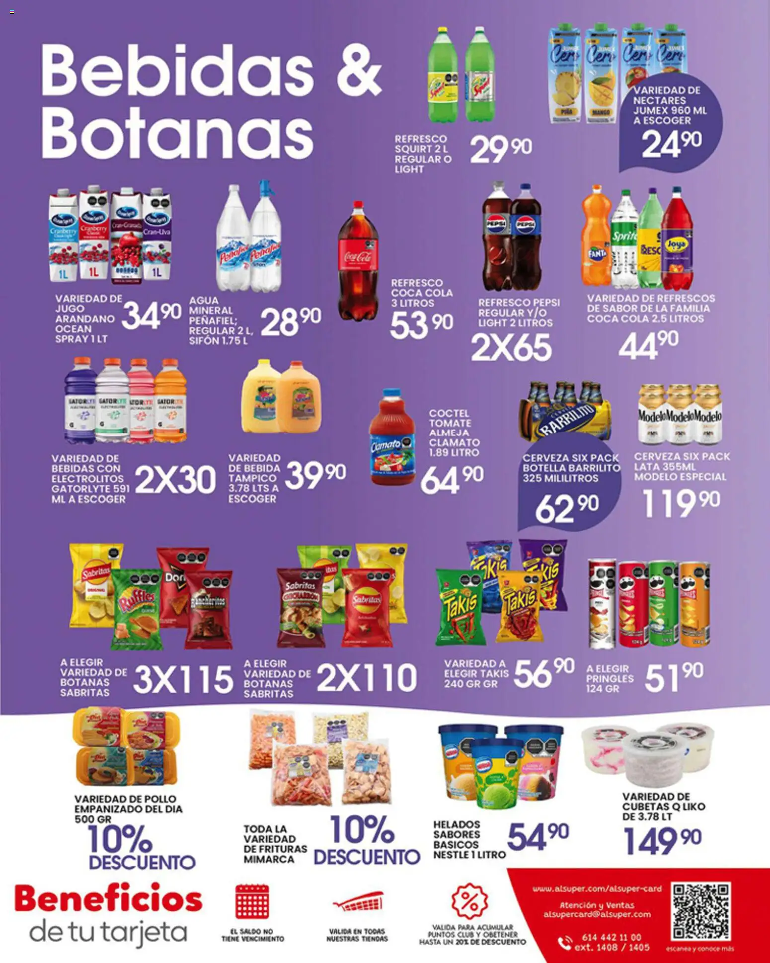 Nuevas ofertas de Alsuper válidas en toda la República Mexicana desde el 17.04.2026. ¡Encuentra las mejores ofertas en Alsuper folleto Zacatecas! | Página: 7 | Productos: Pollo, Refresco, Agua, Té