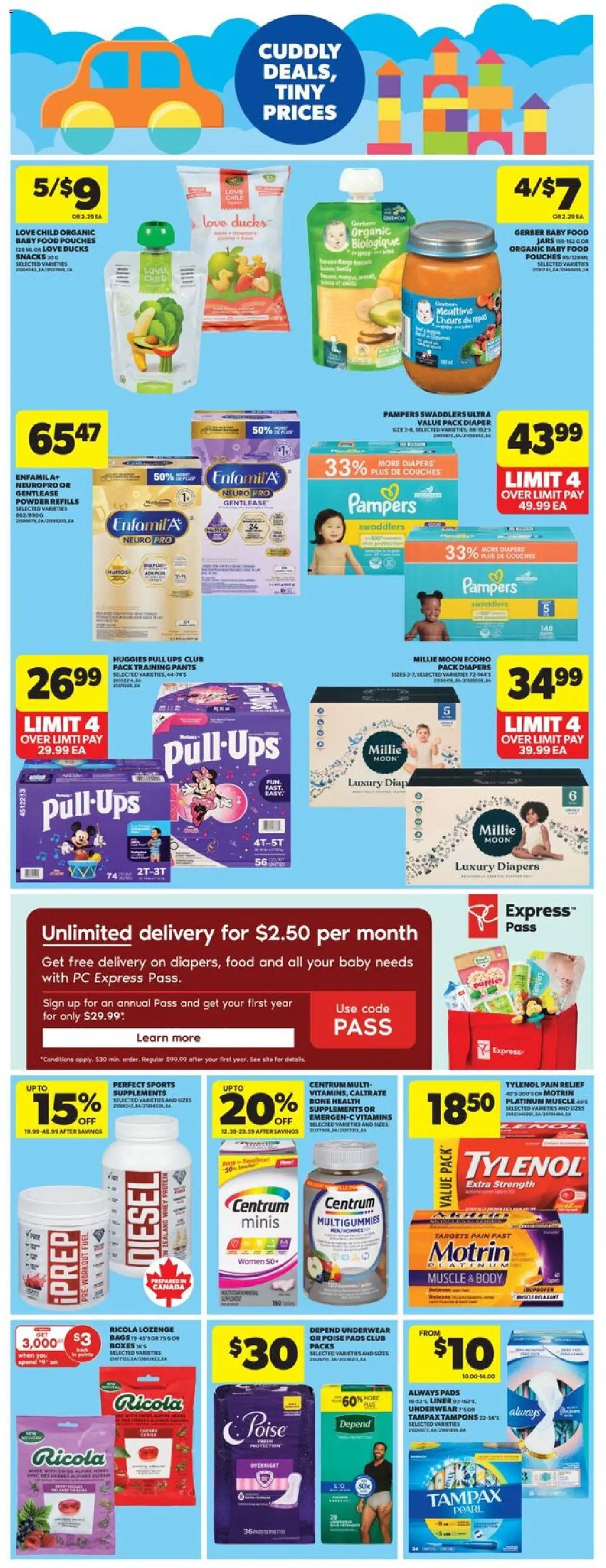 Real Canadian Superstore flyer valid from 25.09.2025 | Page: 34 | Products: PC, Powder, Pants, Underwear