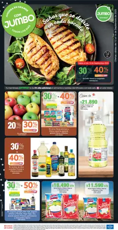 Jumbo revista - valida desde el 12.09.2025 | Página: 1 | Productos: Manzanas, Té, Pollo, Oliva