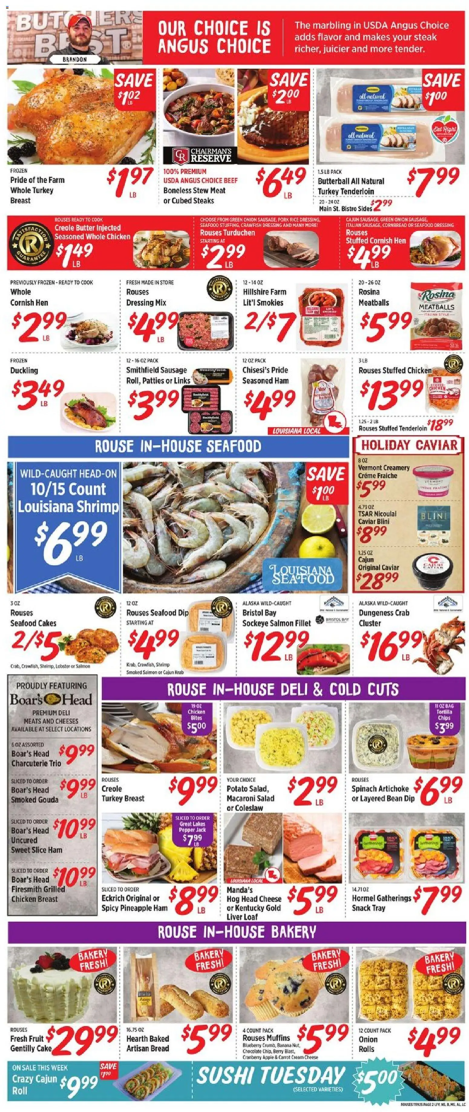 Rouses Weekly Ad - AL - valid from 19.11.2025 | Page: 5 | Products: Beef, Carrot, Cream, Onion