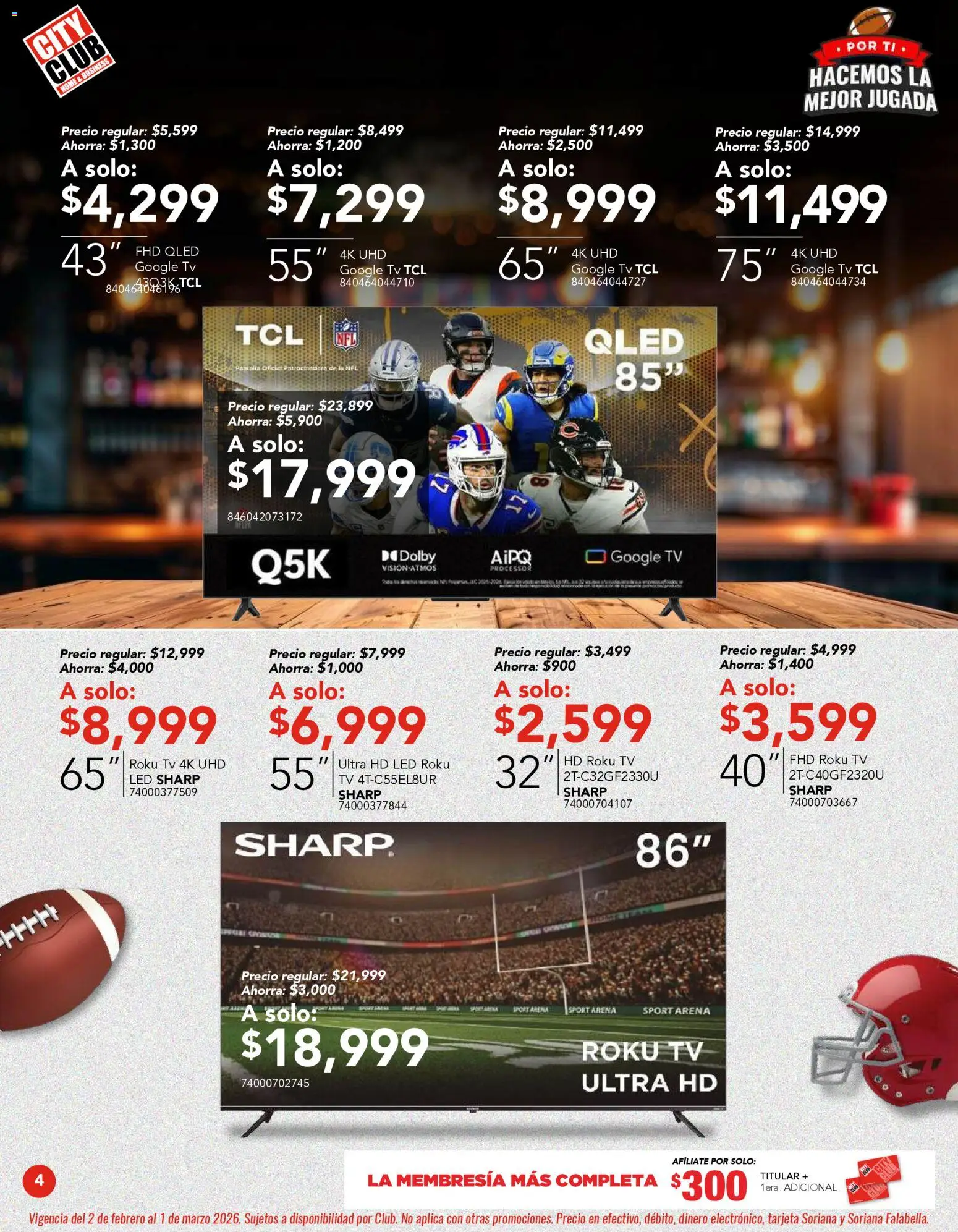 Nuevas ofertas de City Club válidas en toda la República Mexicana desde el 02.02.2026. ¡Encuentra las mejores ofertas en City Club catálogo! | Página: 4