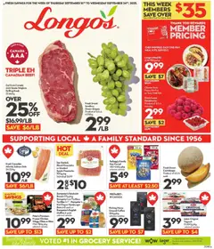 Preview of Longo's weekly flyer / circulaire from shop Longo's valid from 18.09.2025
