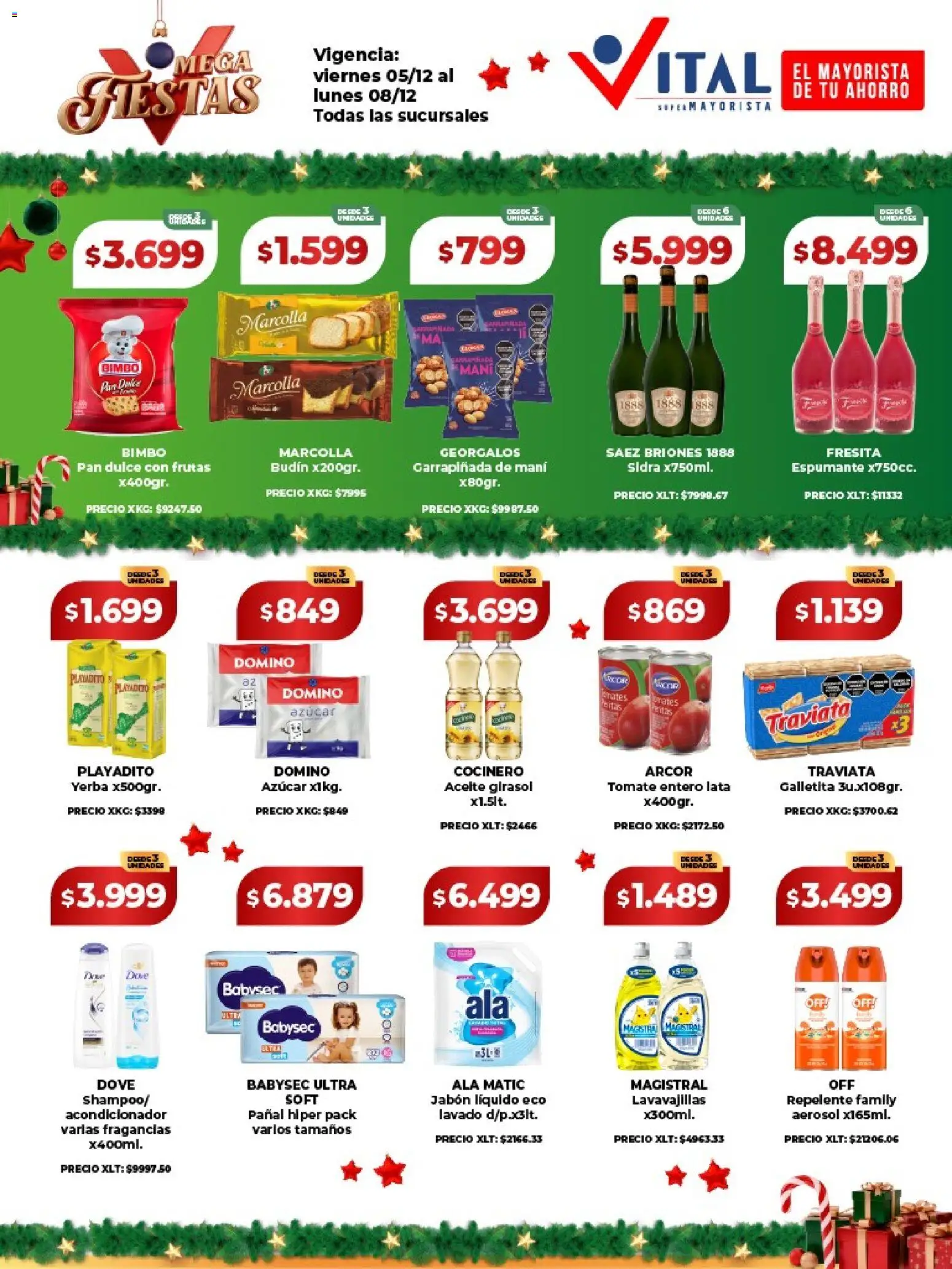 Vital - Ofertas fin - Abasto │ válido desde el 05.12.2025 | Página: 1 | Productos: Azucar, Yerba, Aceite, Acondicionador