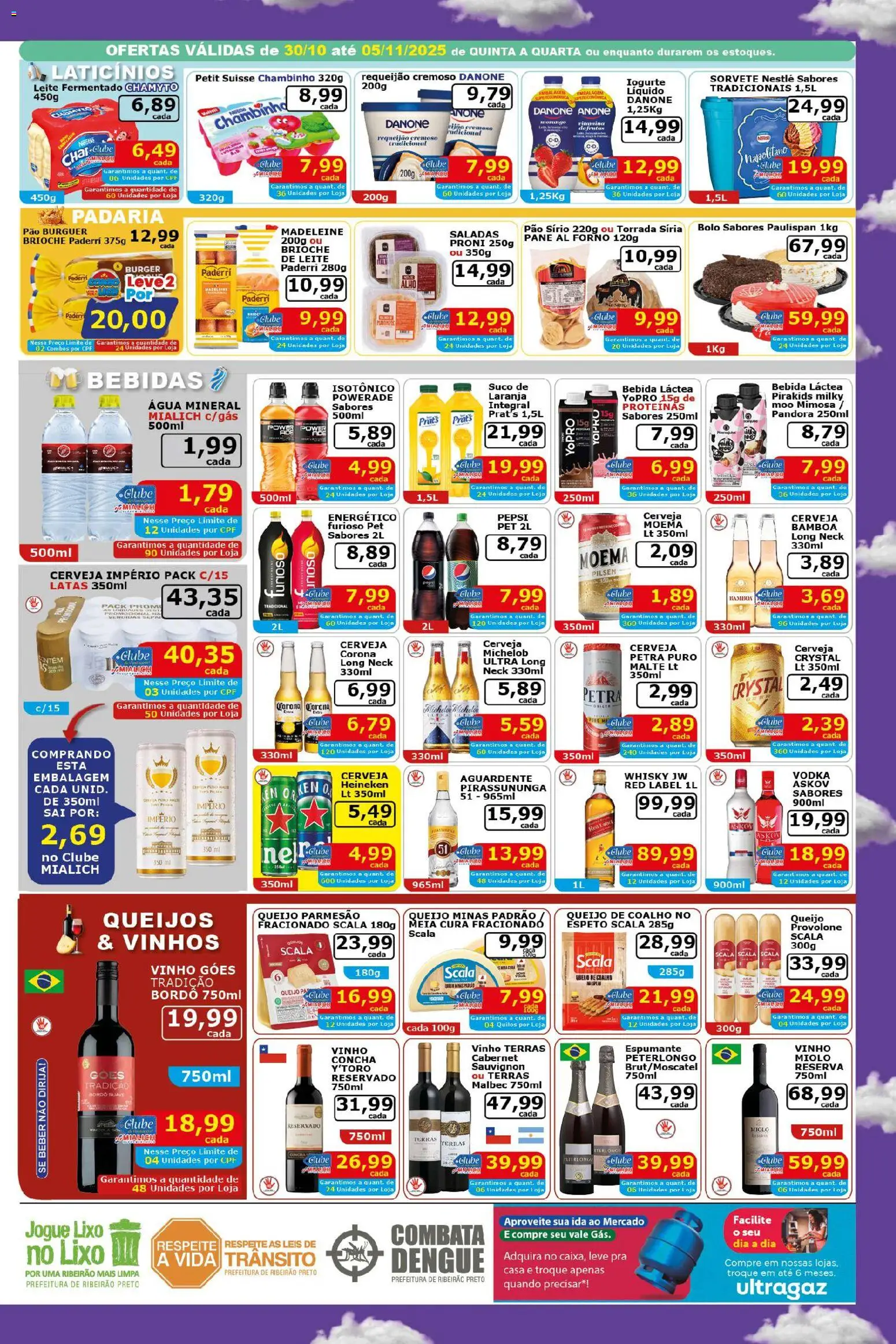 Mialich Supermercados Folheto - válido de 30.10.2025 | Página: 3 | Produtos: Mialich, Iogurte, Parmesão, Queijo parmesão