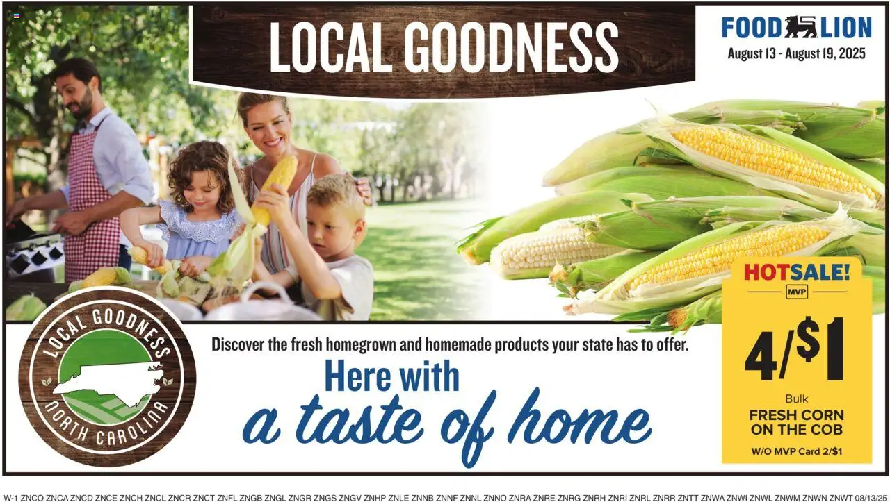 Food Lion Weekly - NC - valid from 13.08.2025 | Page: 15 | Products: Corn