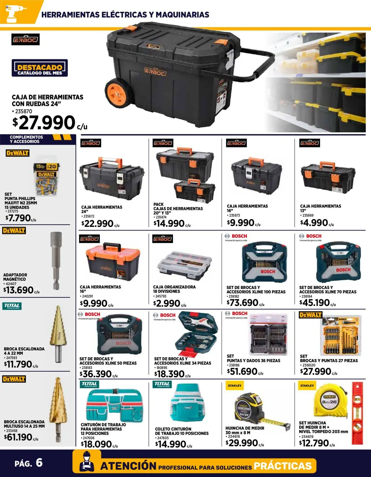 Construmart ofertas  │ válido desde el 10.06.2025 | Página: 6 | Productos: Adaptador, Caja, Caja de herramientas, Cinturón