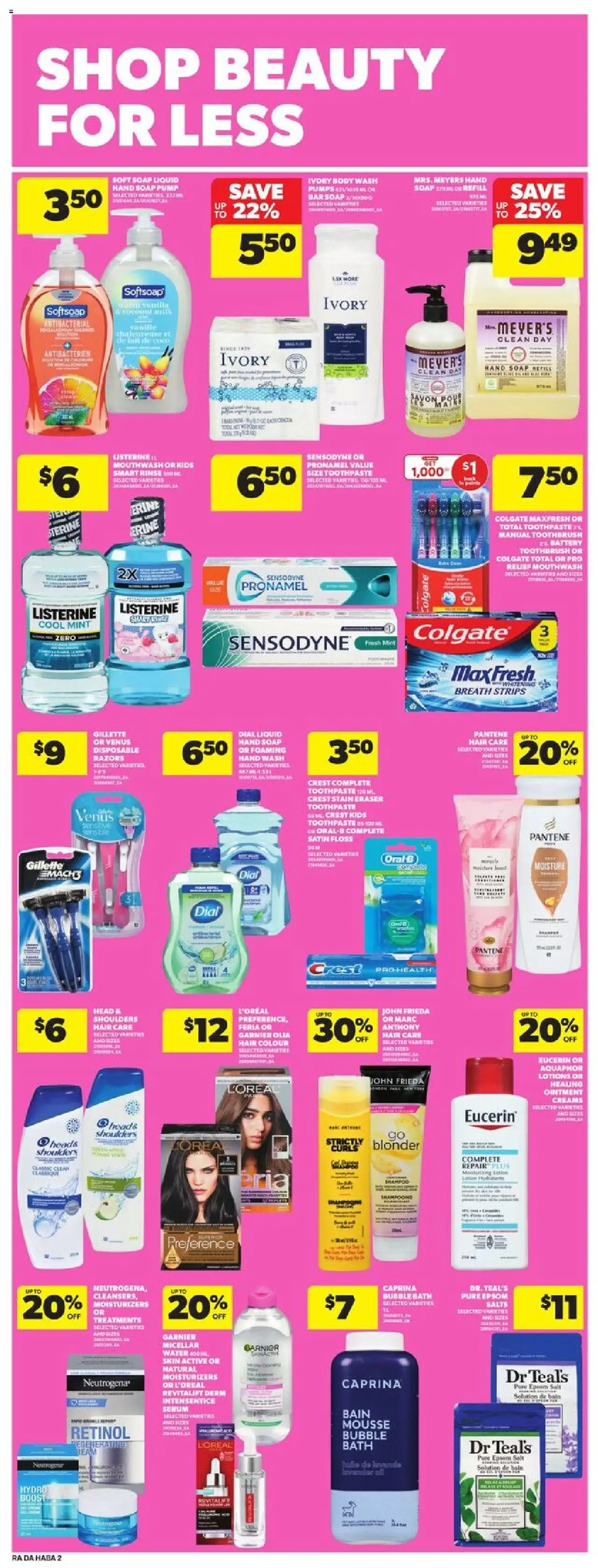 Atlantic Superstore flyer valid from 11.09.2025 | Page: 23 | Products: Body wash, Toothpaste, Mouthwash, Battery