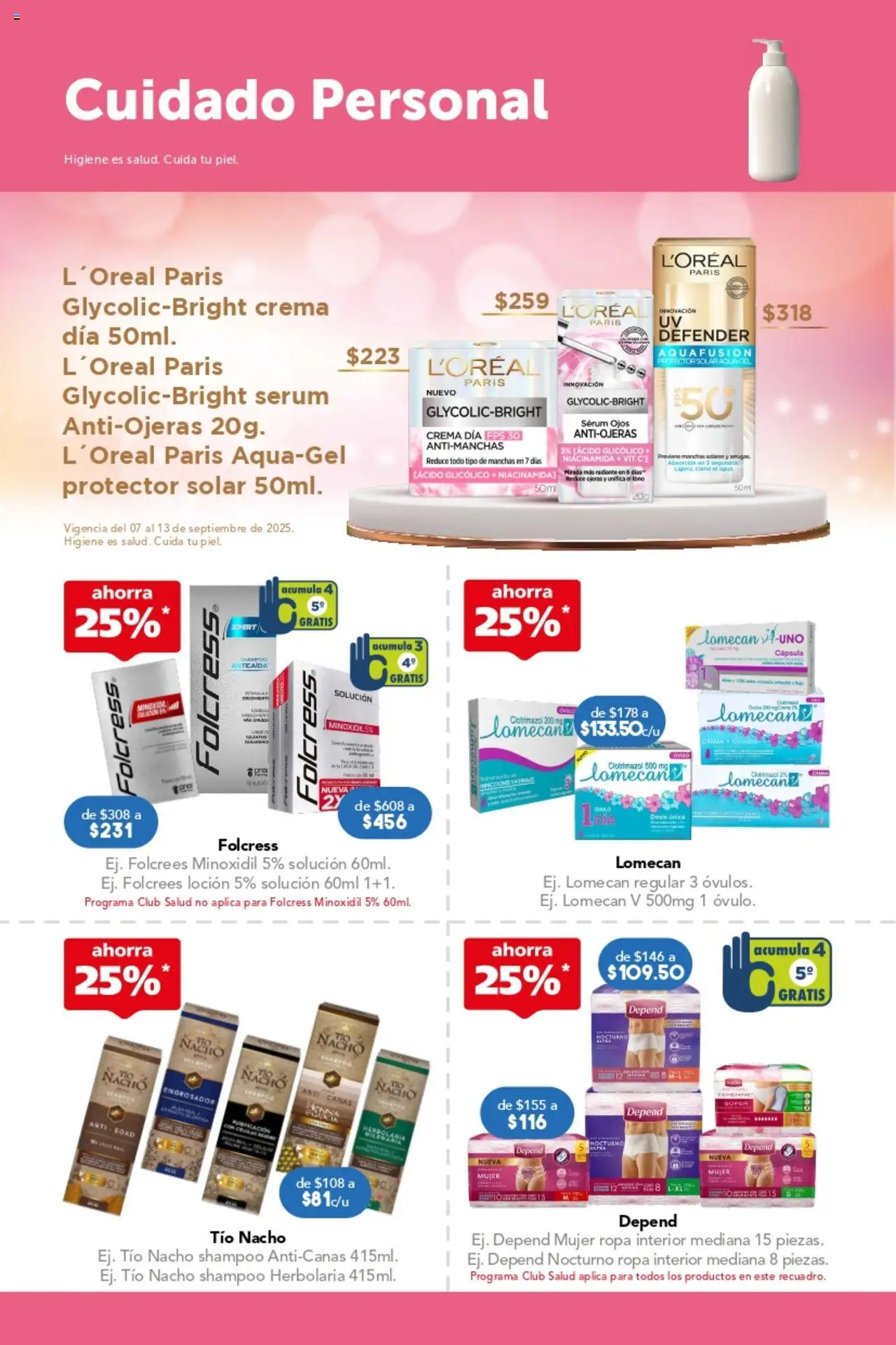 Nuevas ofertas de Farmacia San Pablo válidas en toda la República Mexicana desde el 07.09.2025. ¡Encuentra las mejores ofertas en Farmacia San Pablo - Catálogo! | Página: 10 | Productos: Serum, Crema, Loción, Ropa