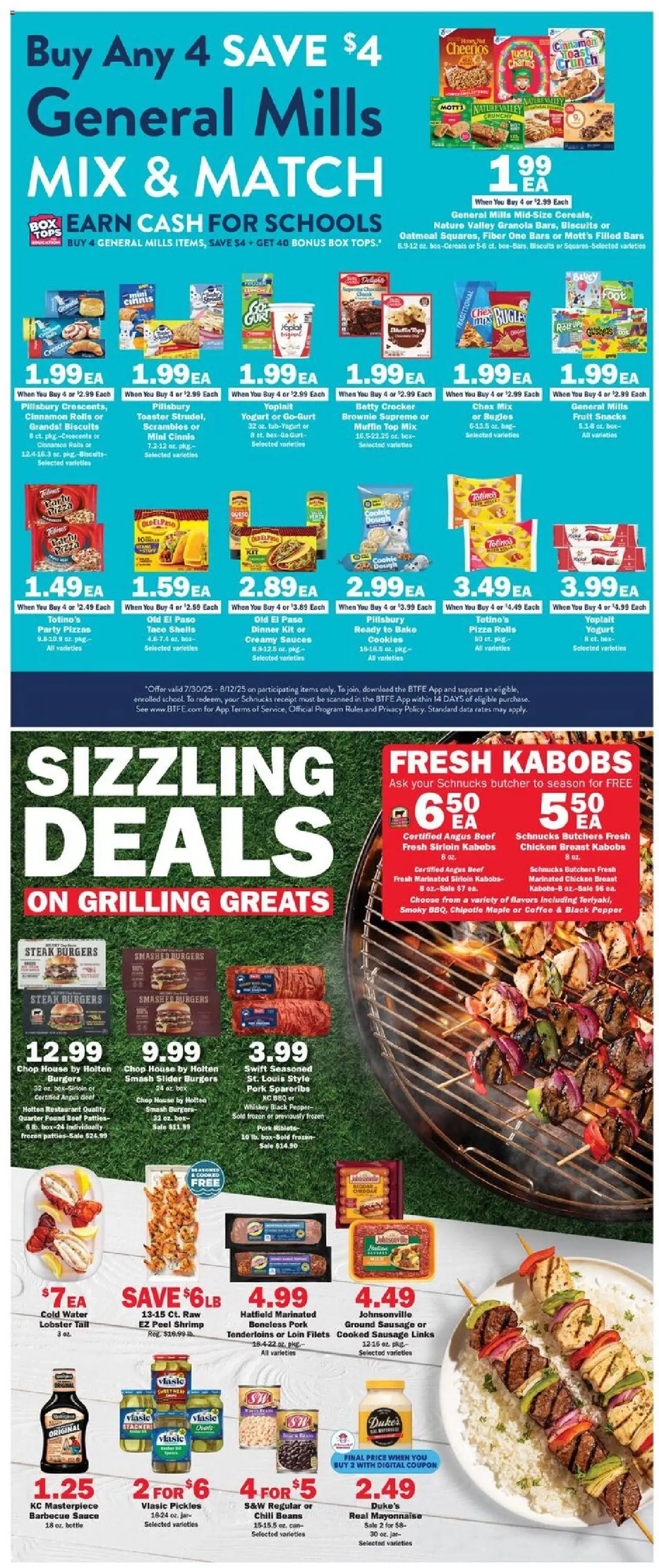 Schnucks Weekly Print Ad - WI - valid from 30.07.2025 | Page: 2 | Products: Toaster, Box, Sauce, Pepper