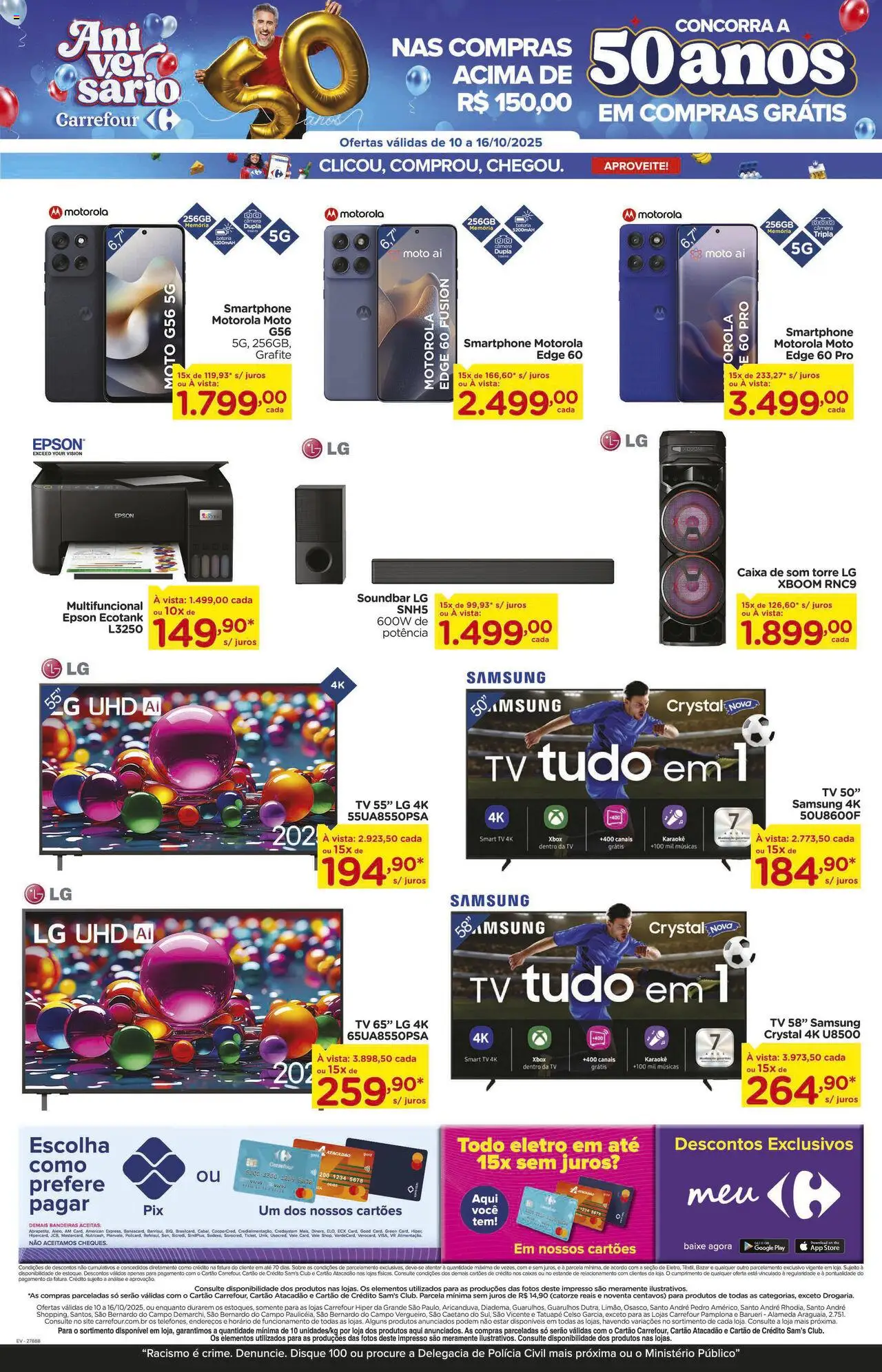 Carrefour Folheto - válido de 10.10.2025 | Página: 21 | Produtos: Caixa de som, Soundbar, Caixa, Tv