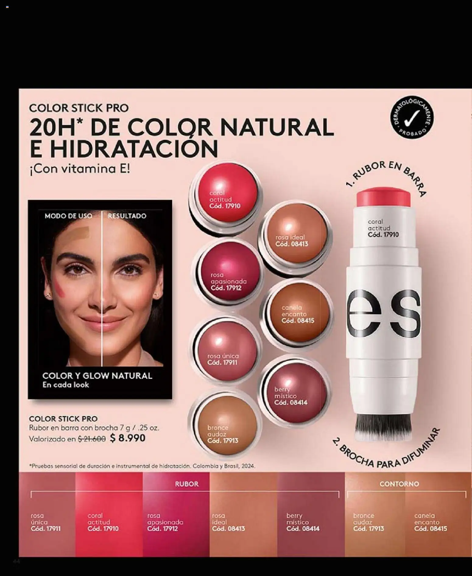 Catálogo Ésika Campaña 1 │ válido desde el 01.01.2026 | Página: 44 | Productos: Contorno, Rubor