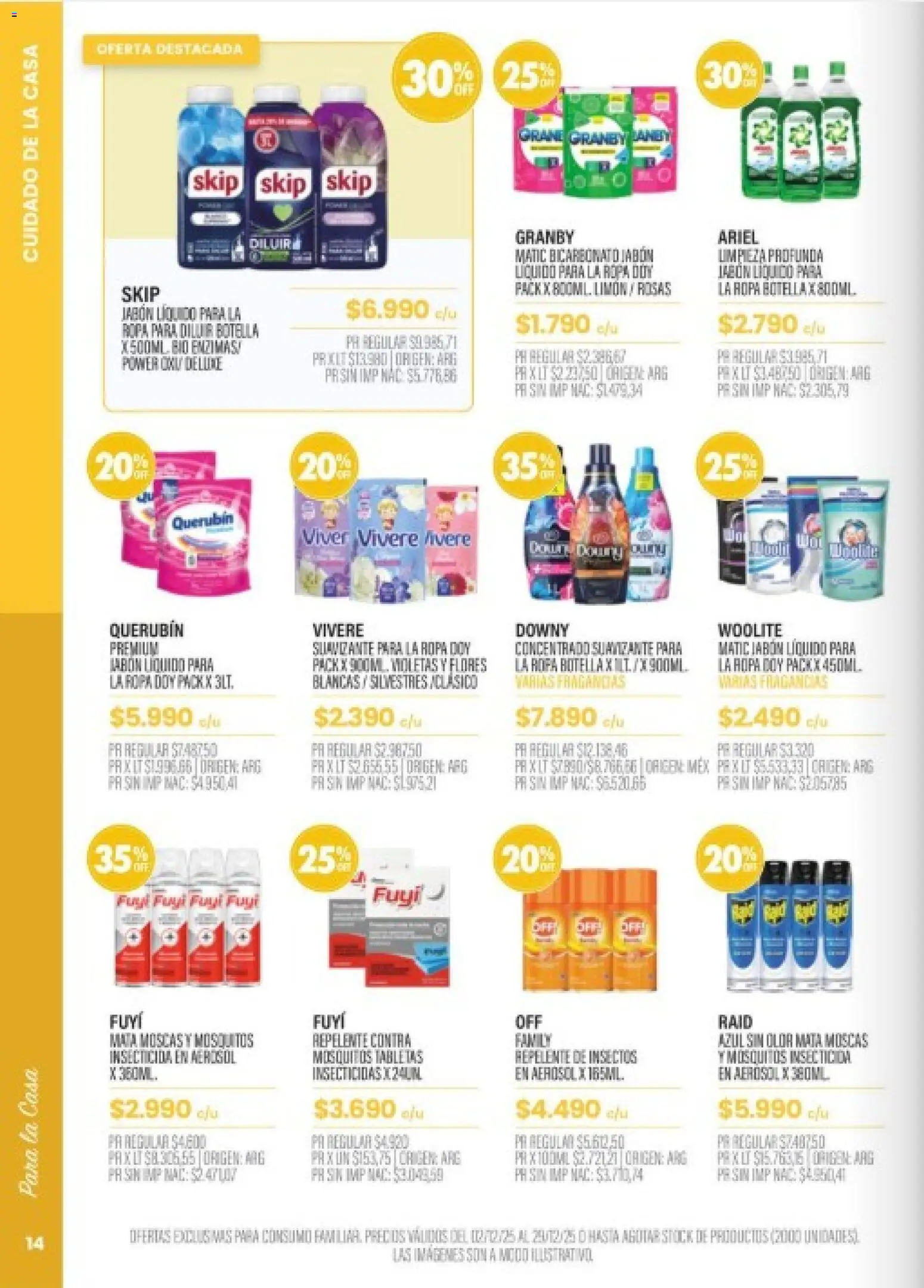 Pigmento catálogo │ válido desde el 02.12.2025 | Página: 14 | Productos: Mata moscas, Botella, Insecticida, Suavizante