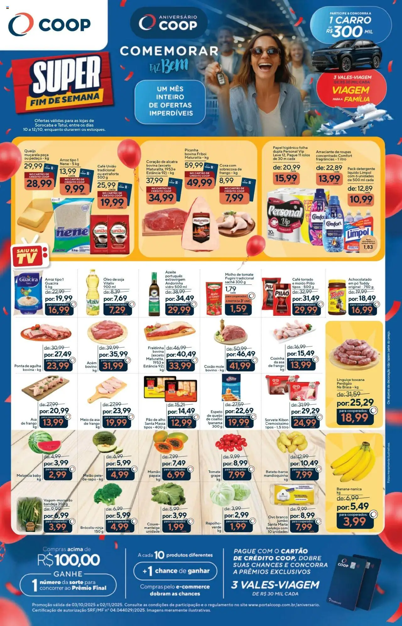 Coop Folheto - válido de 10.10.2025 | Página: 1 | Produtos: Alho, Amaciante de roupas, Massa, Soja