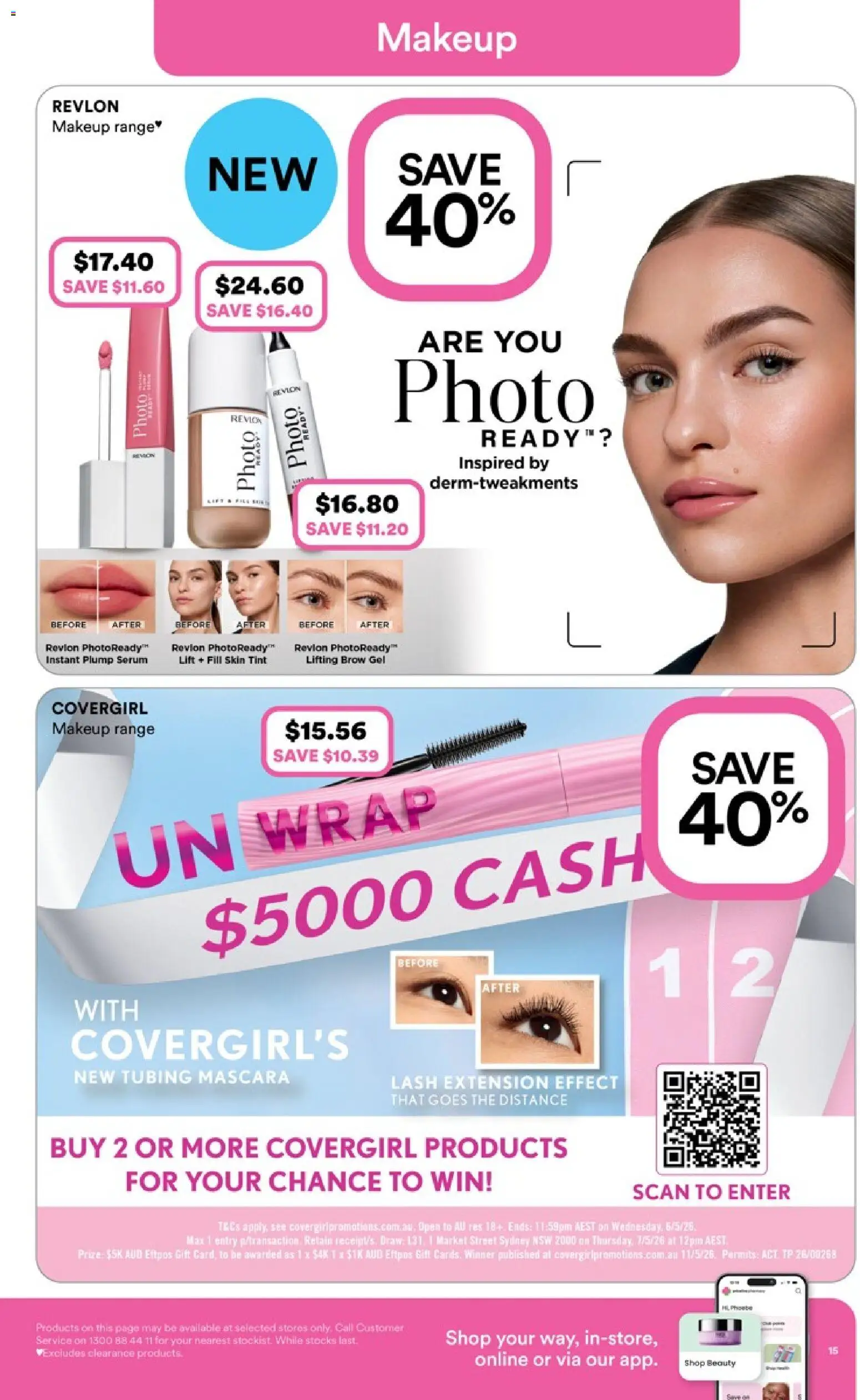 Priceline Pharmacy catalogue - valid from 09.04.2026 | Page: 15 | Products: Mascara, Makeup