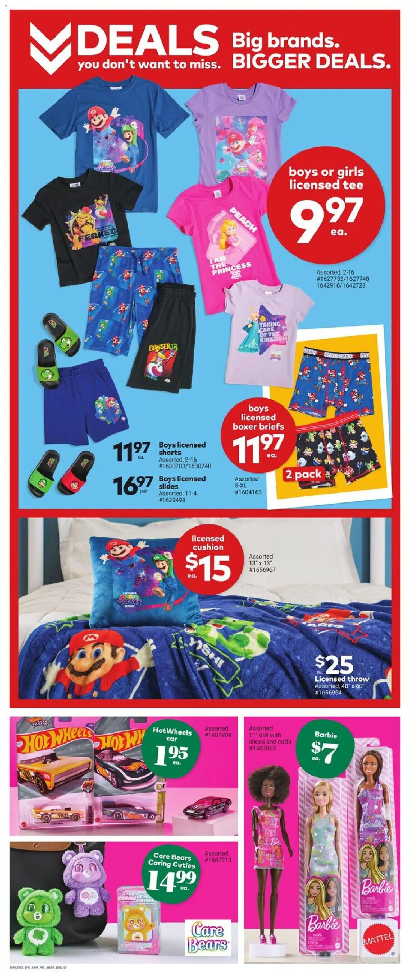 Giant Tiger flyer valid from 01.04.2026 | Page: 9 | Products: Shoes, T-shirt, Shorts, Briefs