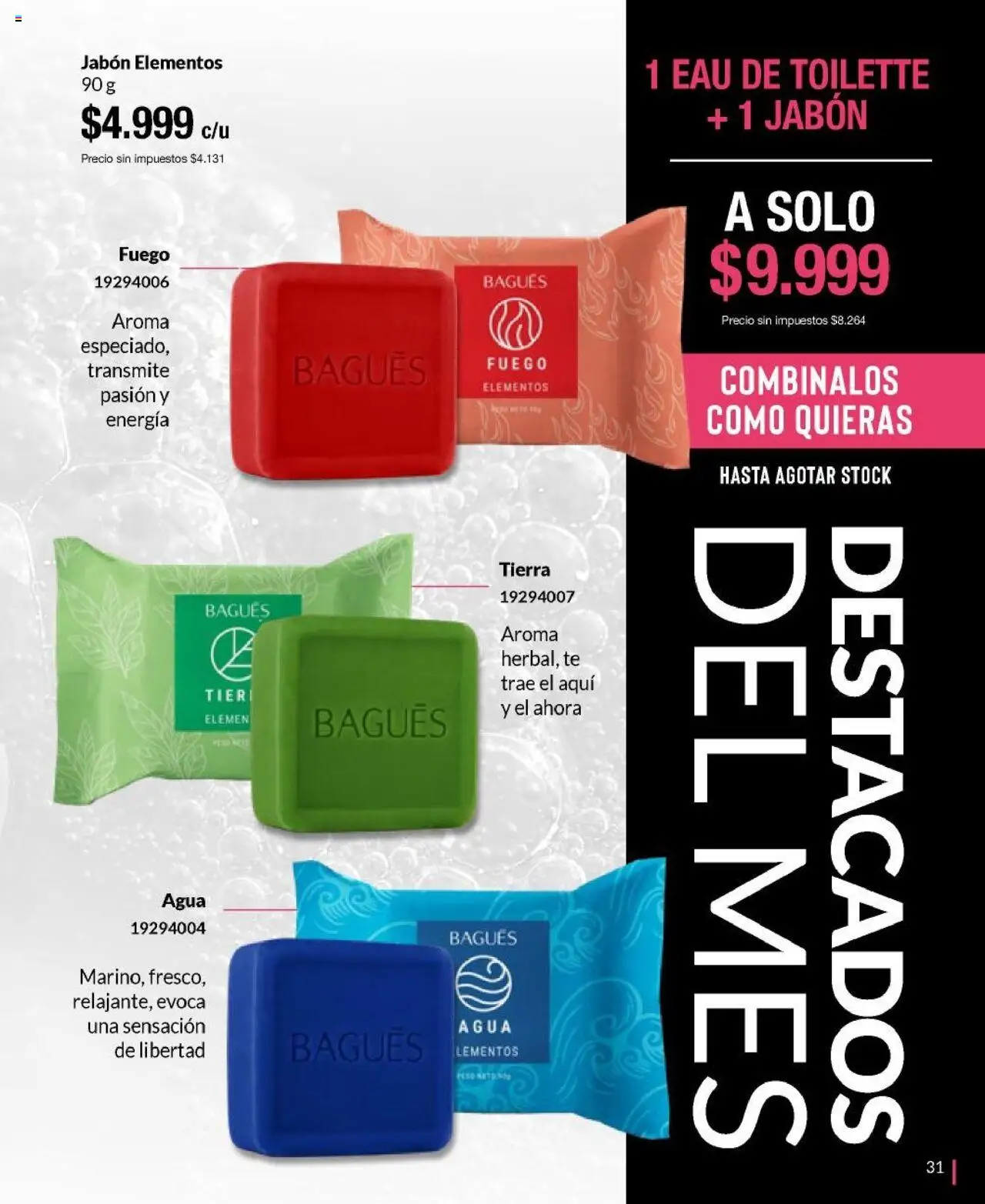 Bagués - Catálogo │ válido desde el 22.09.2025 | Página: 31 | Productos: Eau de toilette, Jabón, Agua, Té