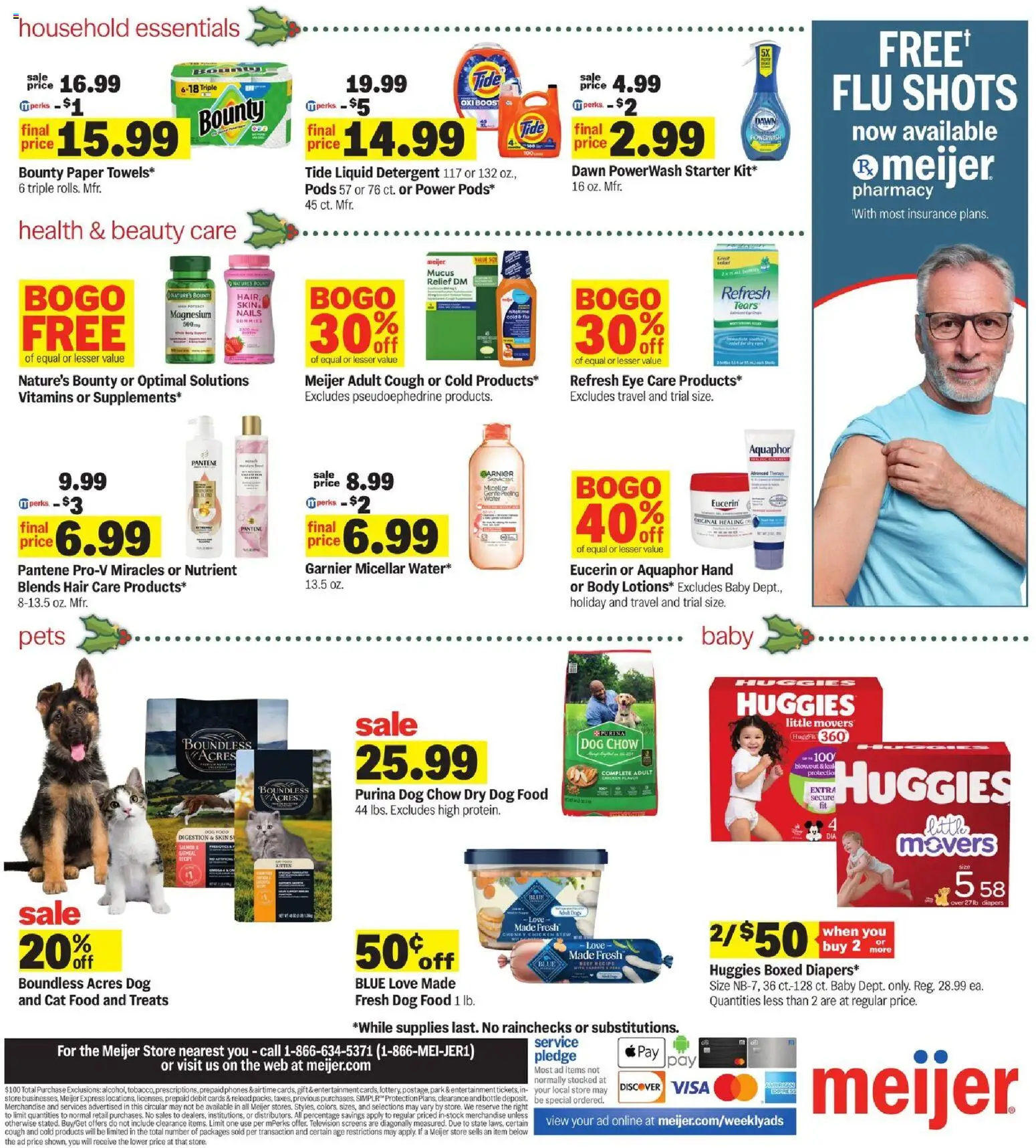 Meijer Weekly Ad - valid from 12.11.2025 | Page: 4 | Products: Magnesium, Dog Food, Cat Food, Detergent