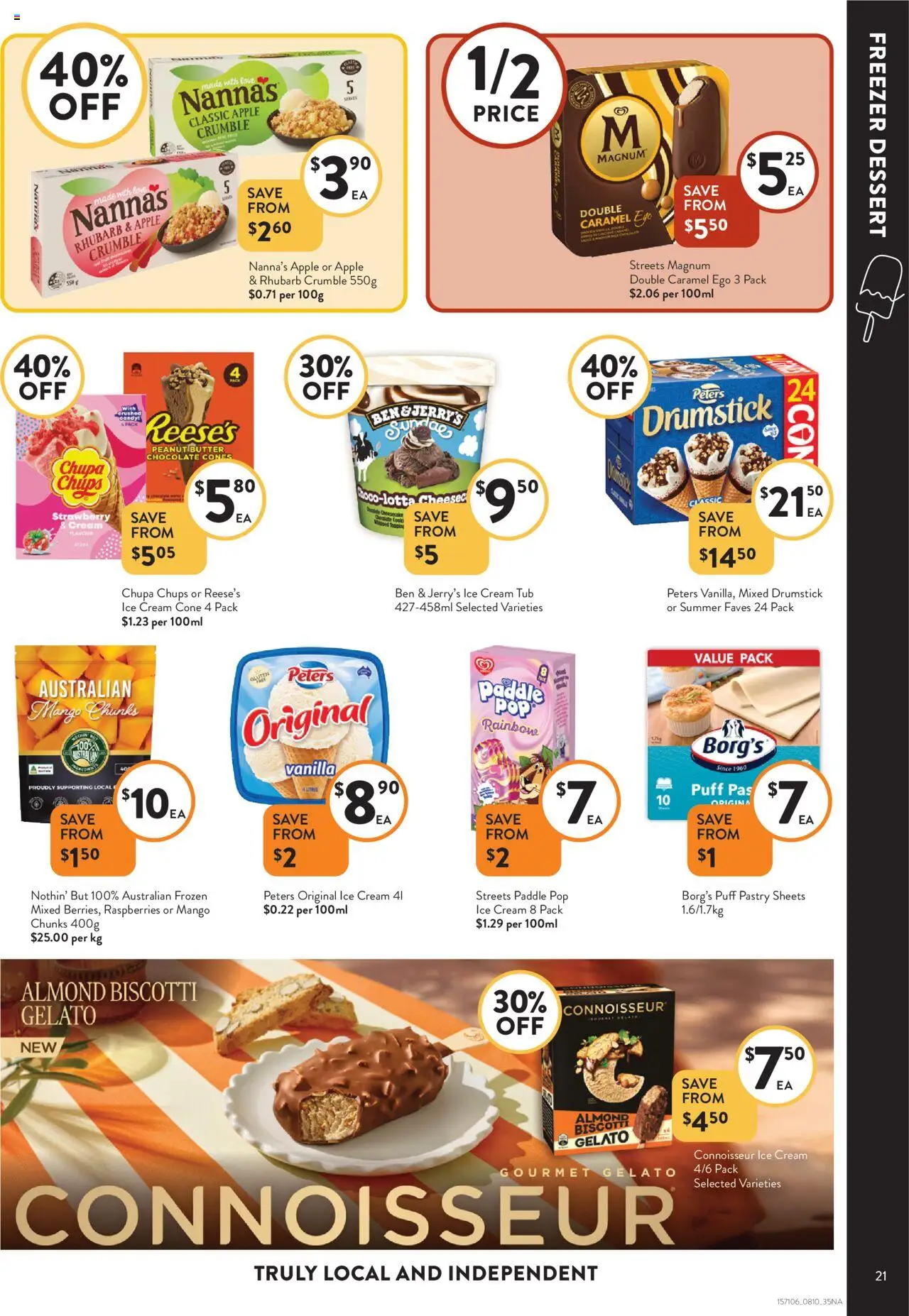 Foodworks catalogue - valid from 08.10.2025 | Page: 21 | Products: Butter, Chips, Ice cream, Mango