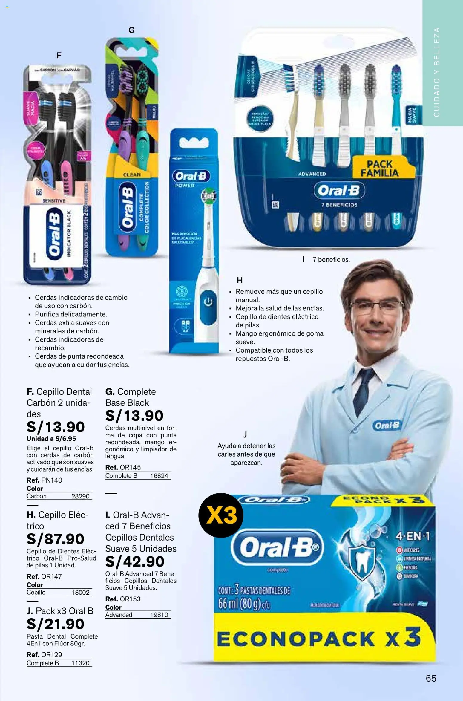 Catálogo Leonisa válido desde 06.03.2026 | Página: 65 | Productos: Pasta dental, Cepillo de dientes, Pasta, Cepillo de dientes eléctrico