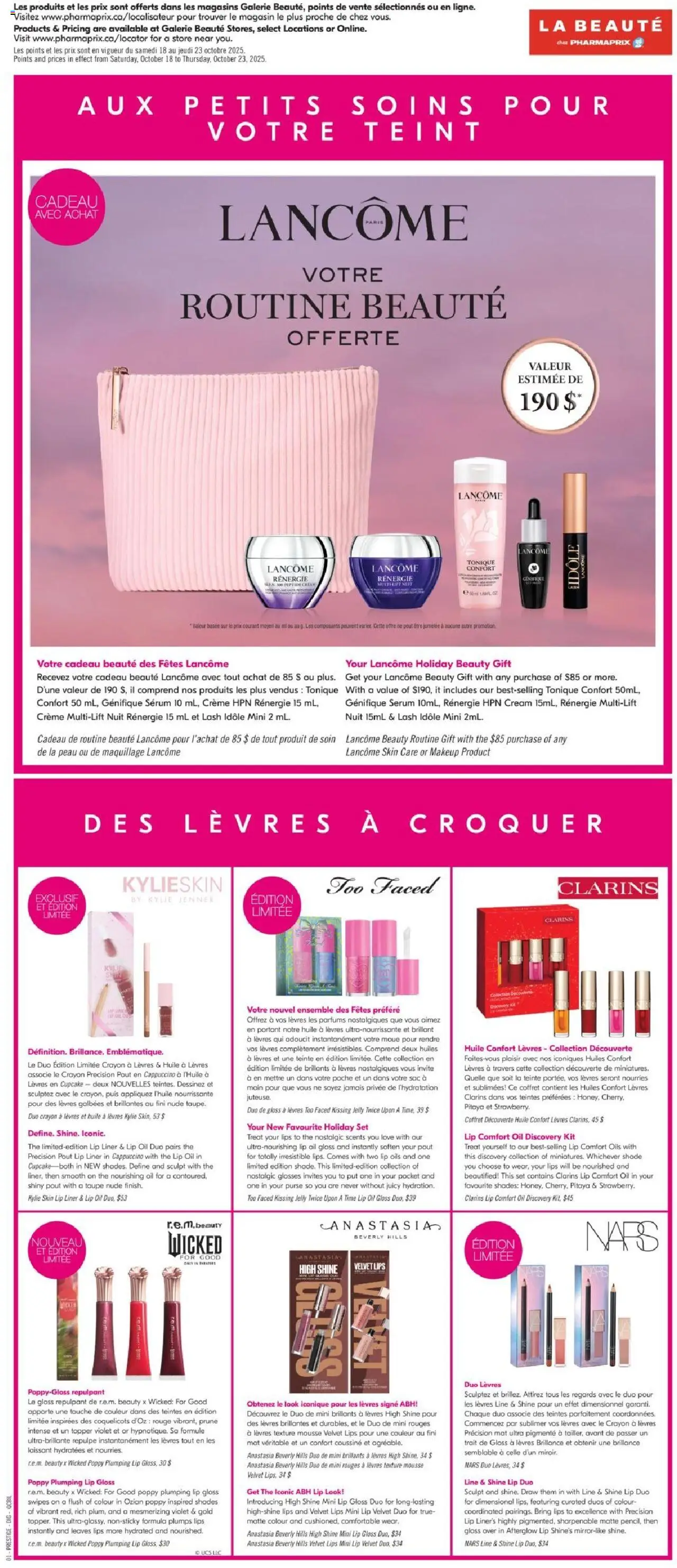 Pharmaprix flyer valid from 18.10.2025 | Page: 11 | Products: Cream, Purse, Lip gloss, Oil