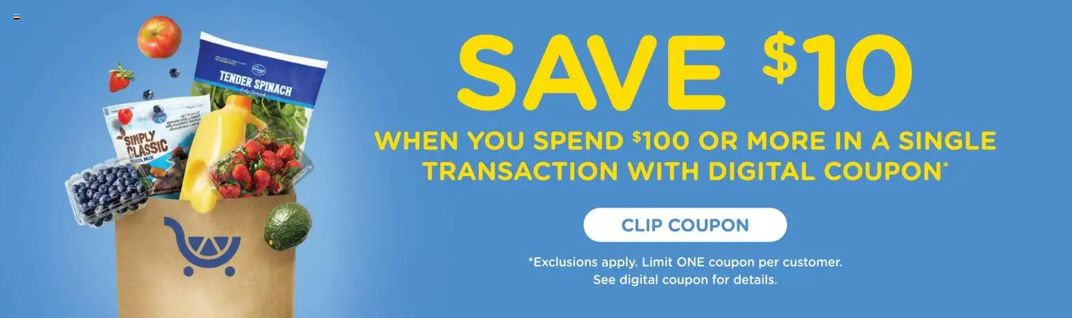 Kroger Weekly Ad - valid from 07.01.2026 | Page: 2 | Products: Spinach, Clip