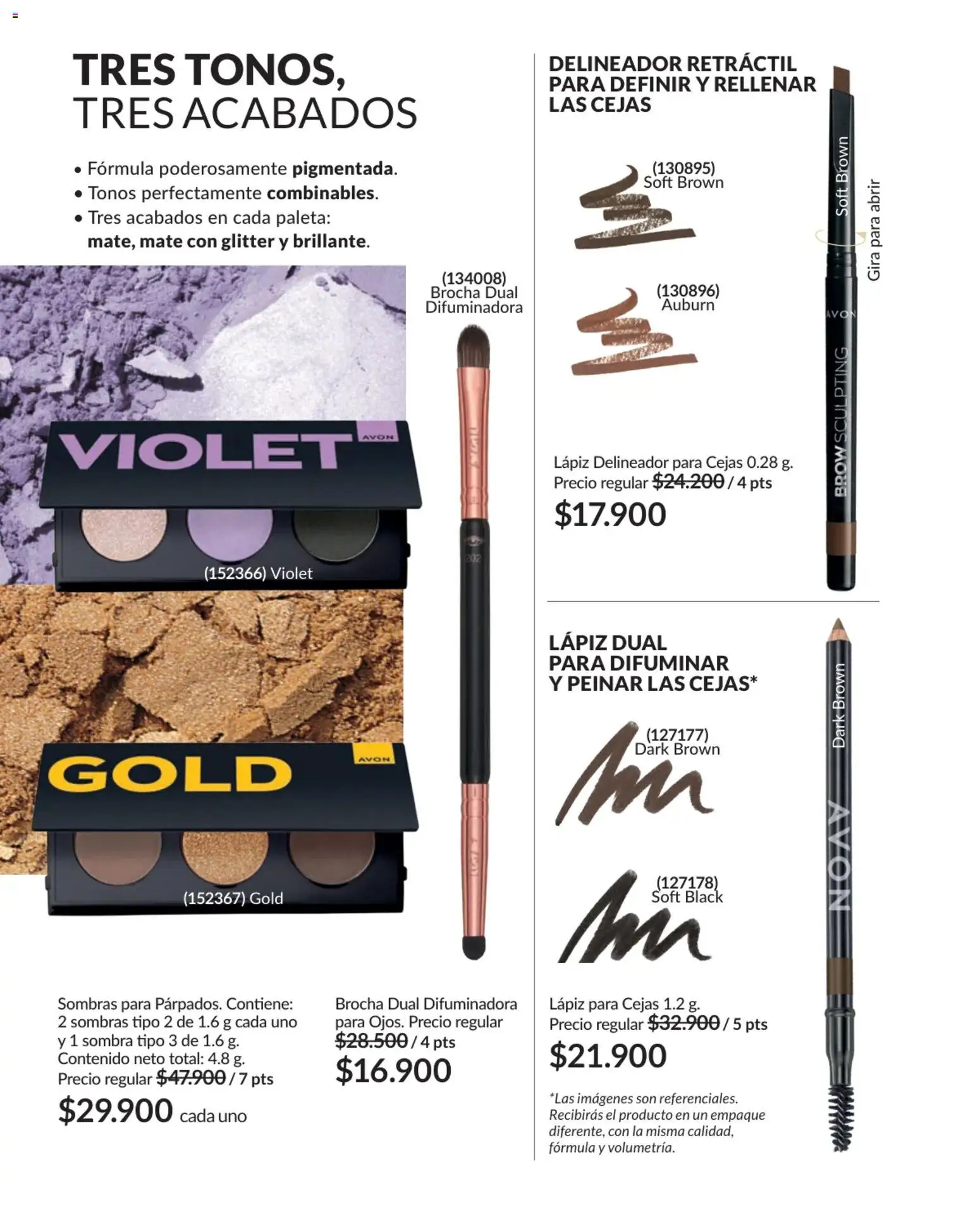 Avon revista - valida desde el 17.11.2025 | Página: 54 | Productos: Glitter, Brocha, Sombra, Delineador