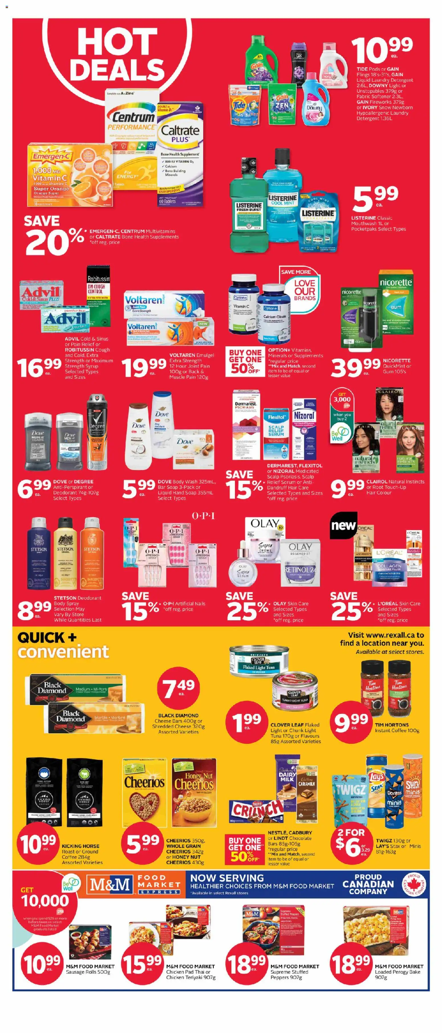 Rexall flyer valid from 27.02.2026 | Page: 3 | Products: Deodorant, Mouthwash, Milk, Coffee
