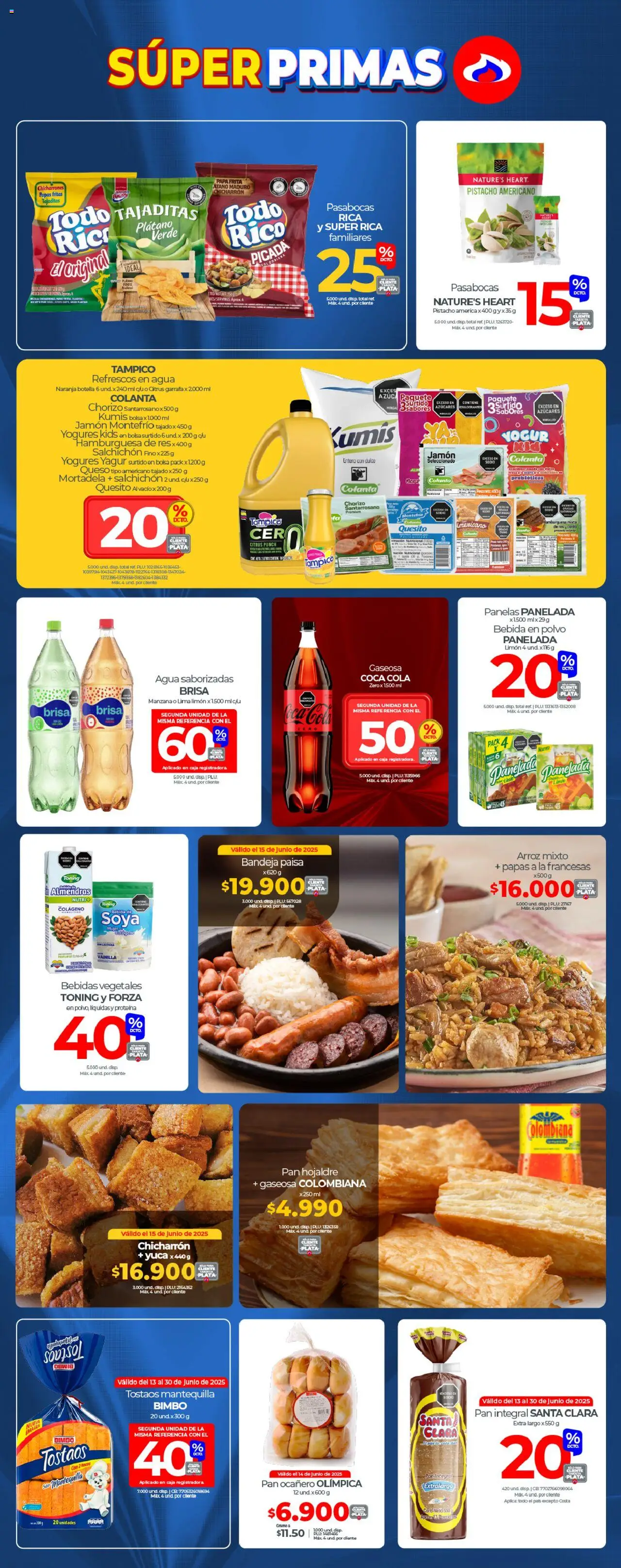 Olímpica revista - valida desde el 13.06.2025 | Página: 6 | Productos: Limón, Caja, Chorizo, Mora