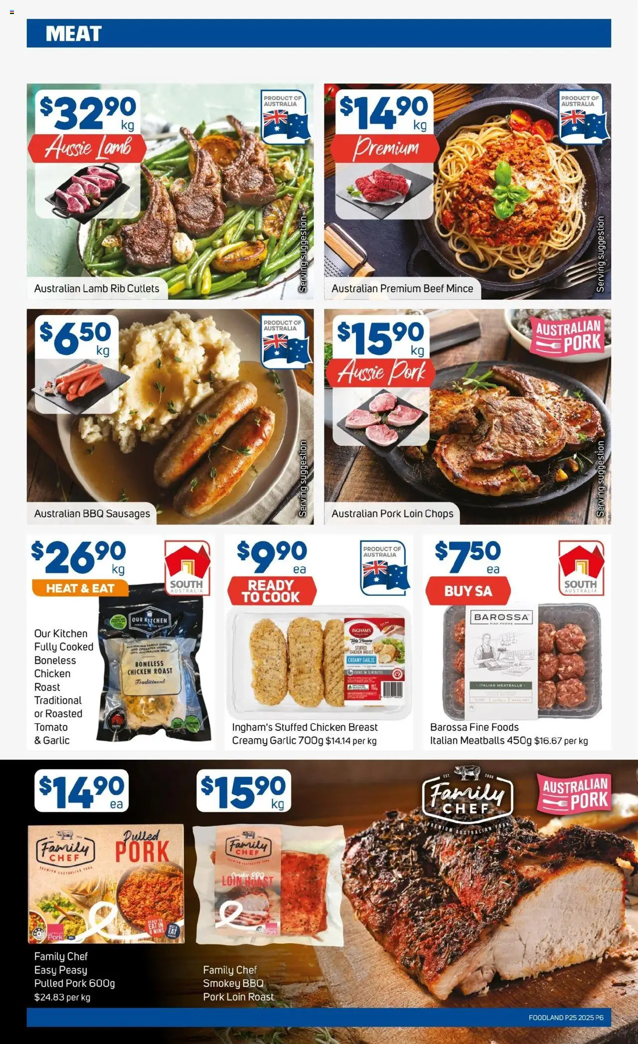 Foodland catalogue - valid from 18.06.2025 | Page: 6 | Products: Chicken, Lamb, Beef, Meat