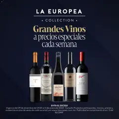 Vista previa de La Europea catálogo Grandes Vinos, nuevo folleto de la tienda, válido en México a partir del 29.12.2025