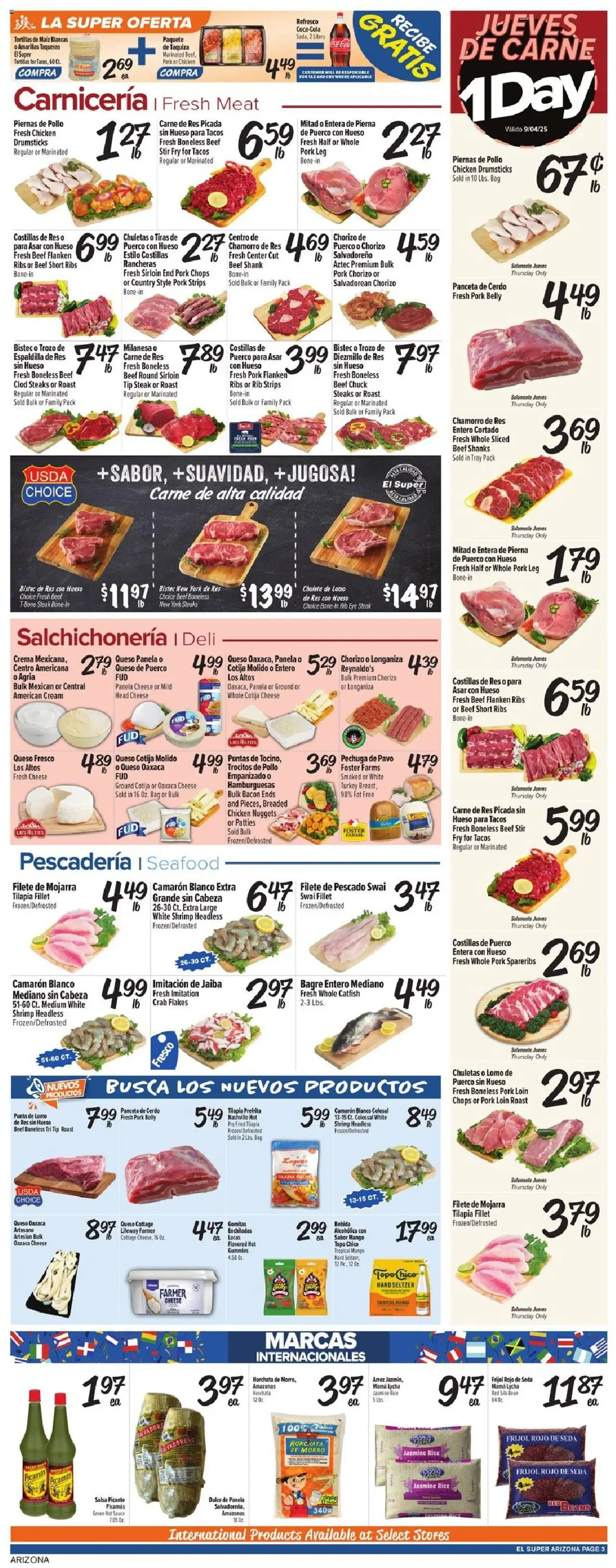 El Super Weekly Ad - AK - valid from 03.09.2025 | Page: 3 | Products: Rice, Beef, Sauce, Seafood