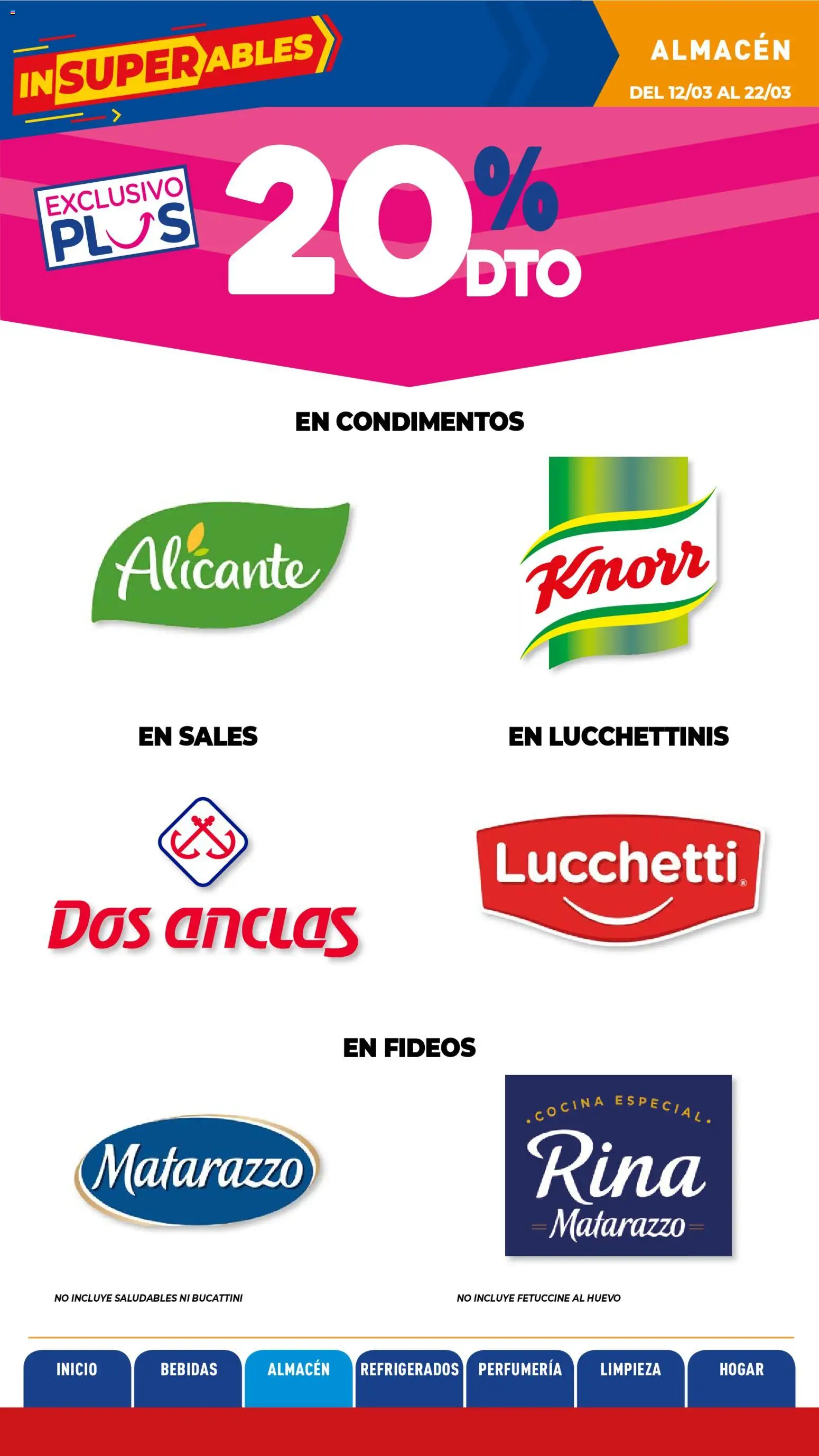 La Anonima catálogo │ válido desde el 13.03.2026 | Página: 16 | Productos: Cocina, Huevo, Sales, Fideos