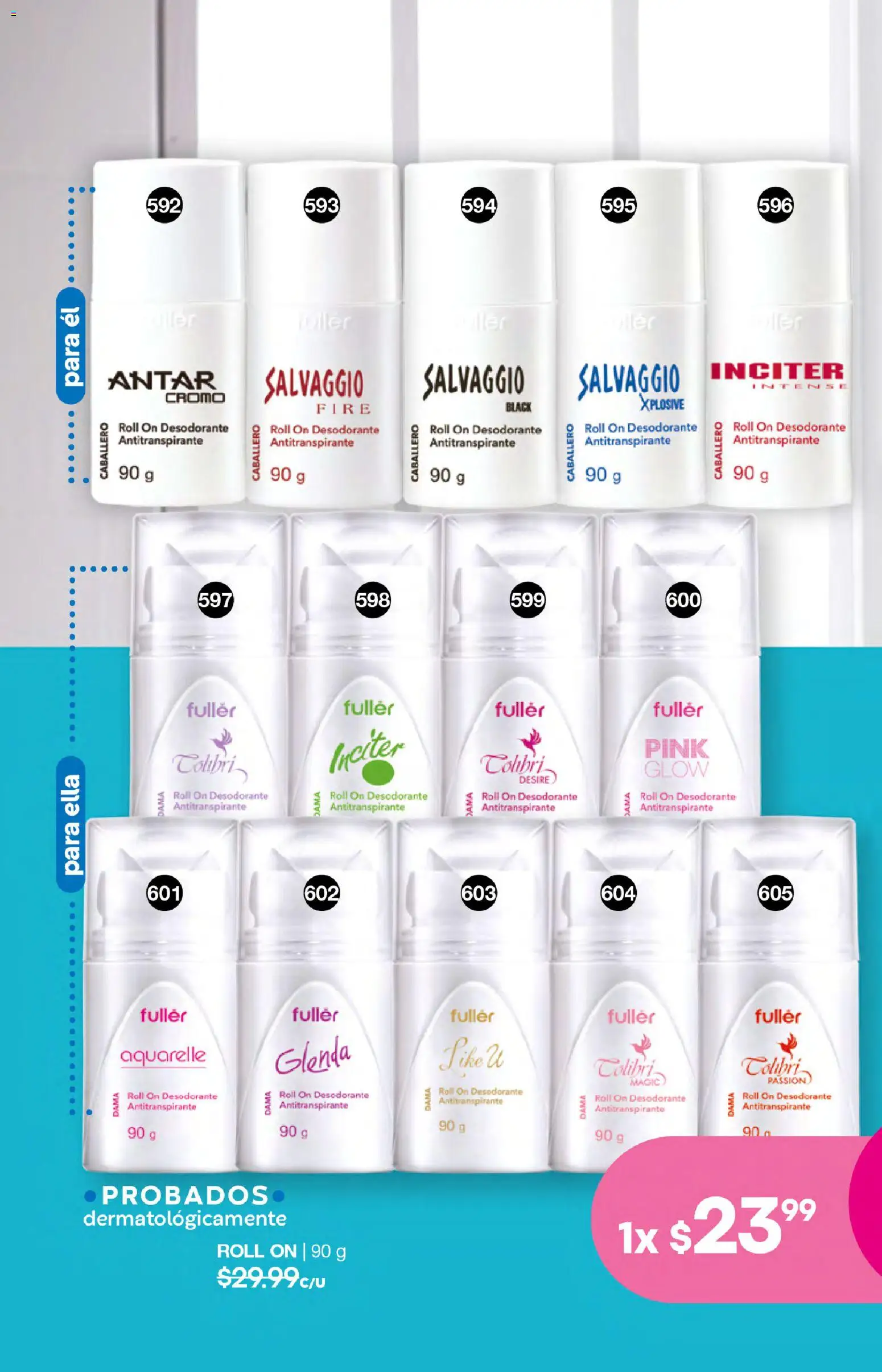 Nuevas ofertas de Fuller válidas en toda la República Mexicana desde el 18.03.2026. ¡Encuentra las mejores ofertas en Fuller campaña 25 2026! | Página: 204 | Productos: Desodorante, Antitranspirante