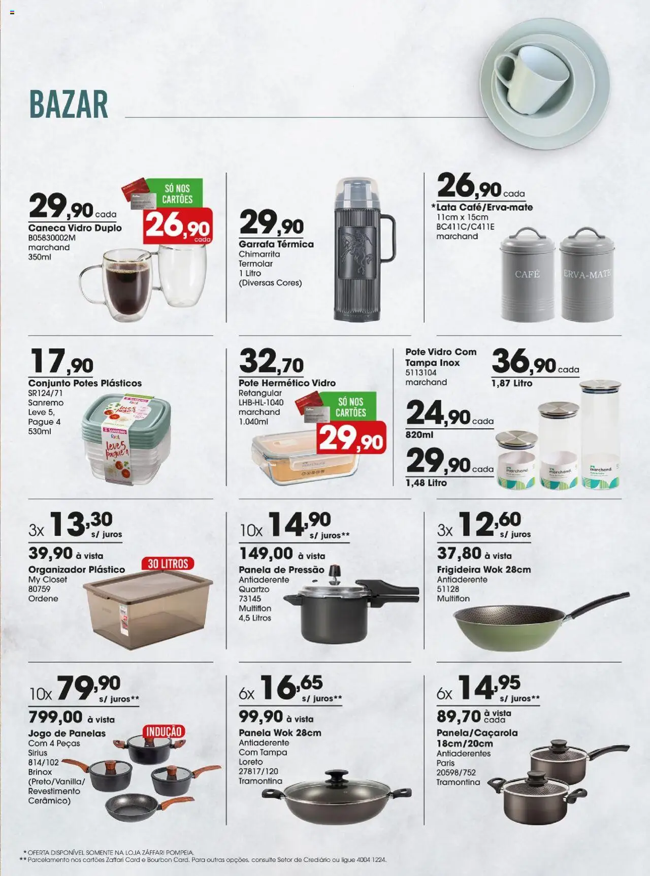 Zaffari Folheto - válido de 29.07.2025 | Página: 27 | Produtos: Frigideira, Organizador, Garrafa térmica, Caneca