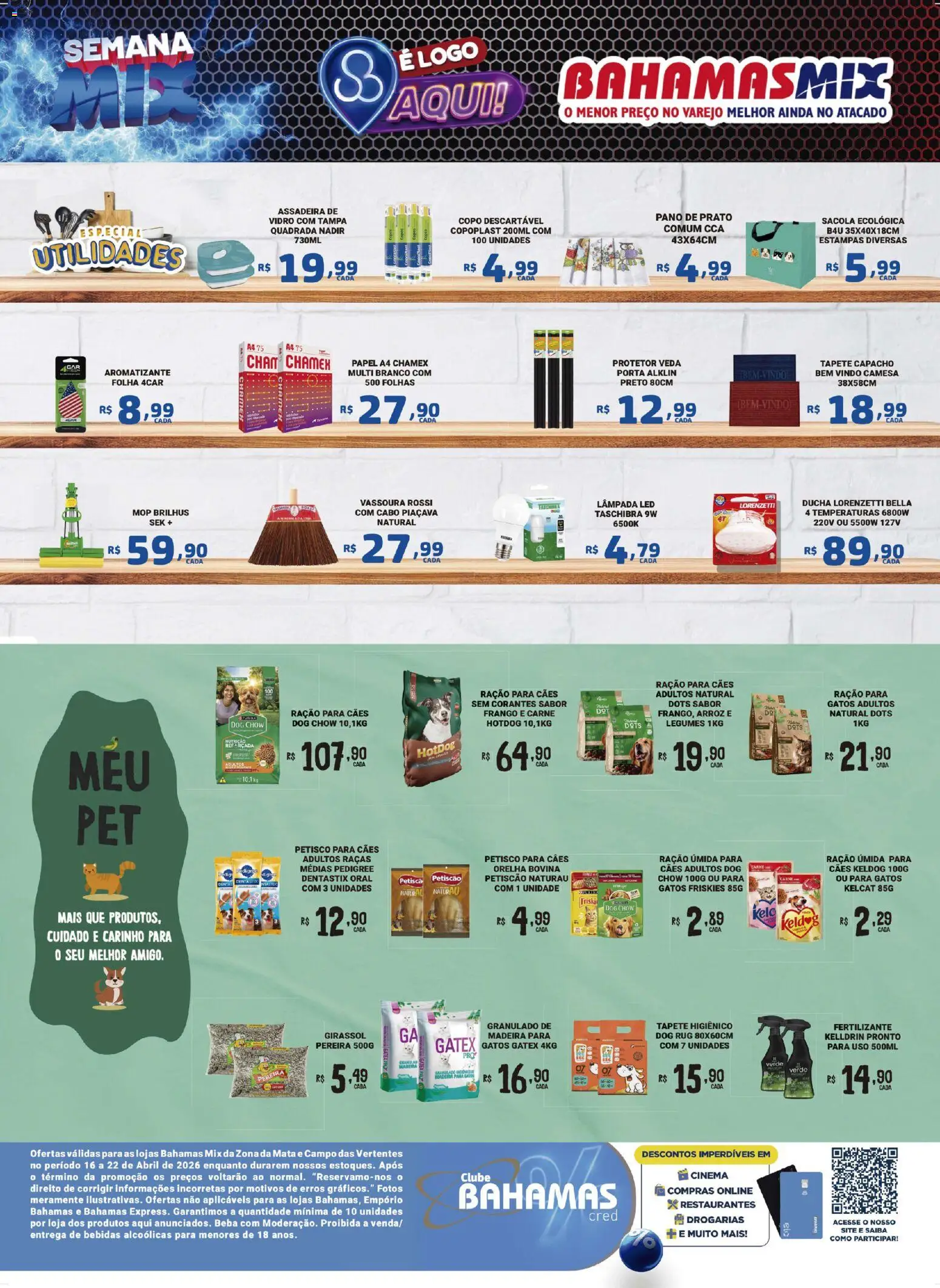 Bahamas Mix Folheto - válido de 16.04.2026 | Página: 4 | Produtos: Tapete higiênico, Lâmpada led, Cabo, Vassoura