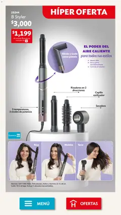 Vista previa de Betterware campaña 12 2025, nuevo folleto de la tienda, válido en México a partir del 01.12.2025 | Página: 2 | Productos: Secadora, Cepillo, Cable