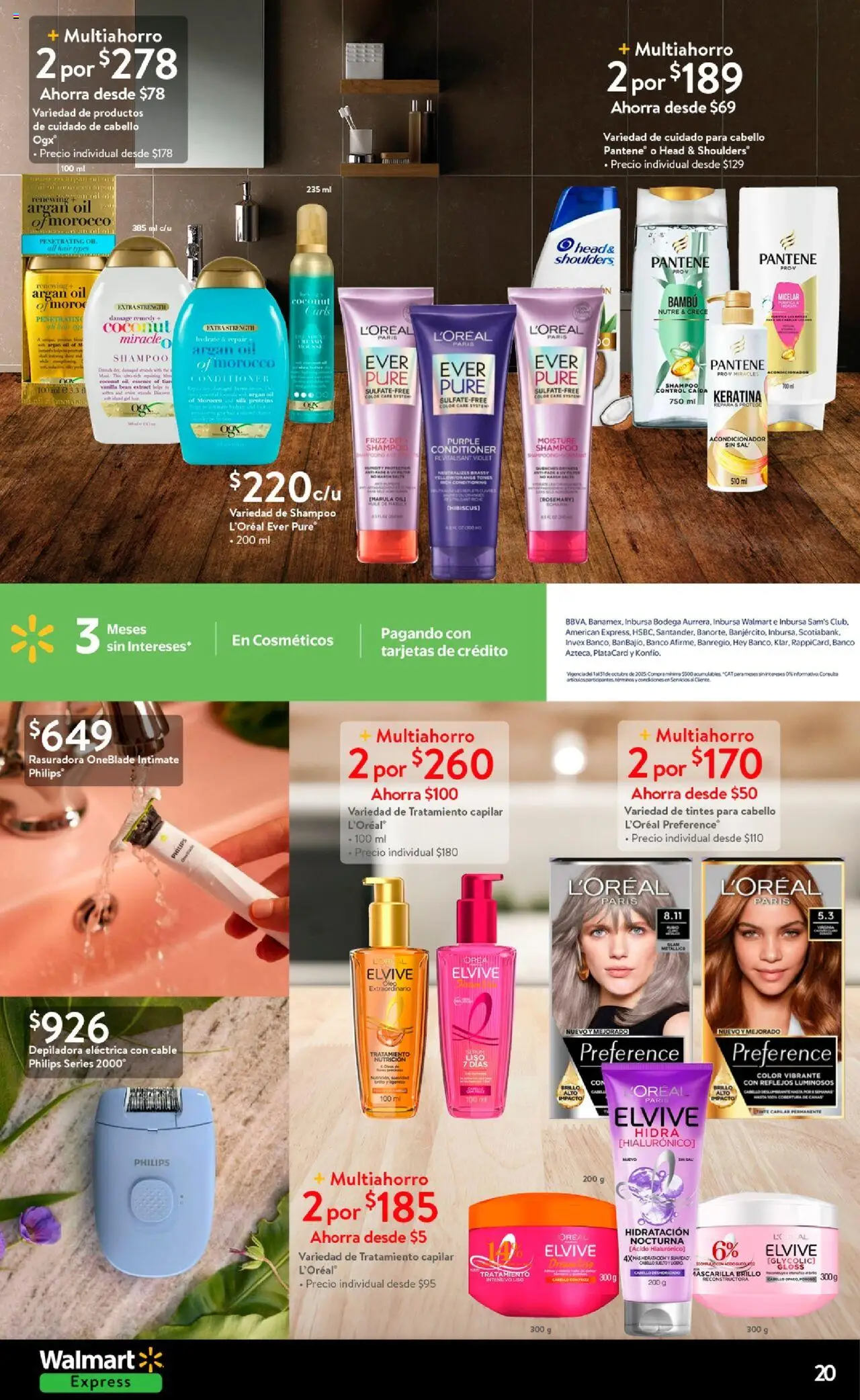 Nuevas ofertas de Walmart Express válidas en toda la República Mexicana desde el 14.10.2025. ¡Encuentra las mejores ofertas en Walmart Express - Folleto! | Página: 20 | Productos: Sal, Brillo, Depiladora, Acondicionador