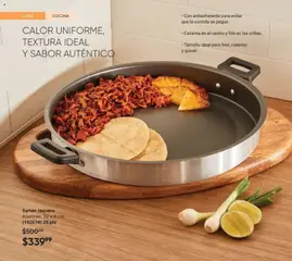 Vista previa de Sartén taquero, Aluminio. 32 x 4 cm (192614) 28 pts, nuevo folleto de la tienda, válido en México a partir del 10.01.2026 | Página: 68 | Productos: Pan, Cocina, Sartén