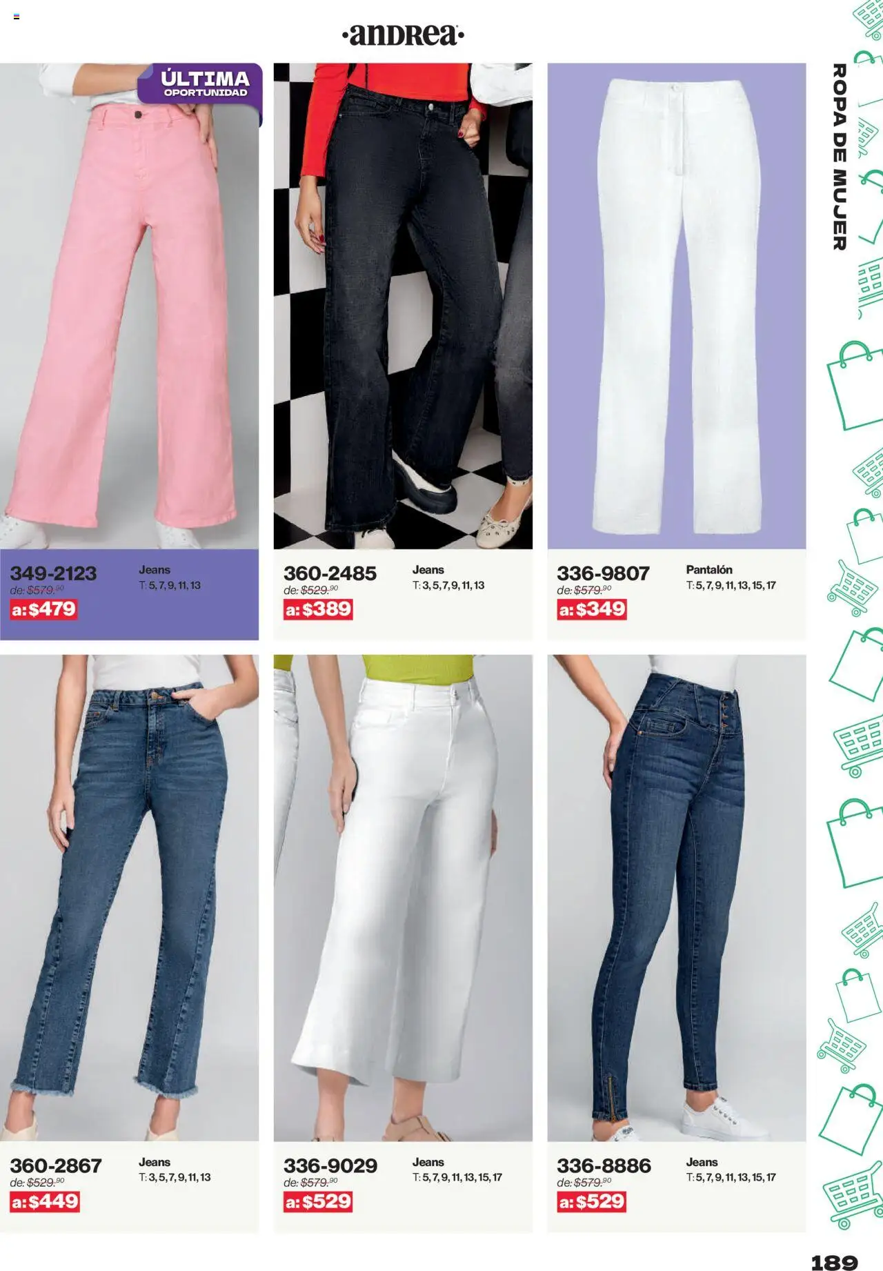 Nuevas ofertas de Andrea válidas en toda la República Mexicana desde el 10.08.2025. ¡Encuentra las mejores ofertas en Andrea - Catálogo Outlet! | Página: 189 | Productos: Ropa