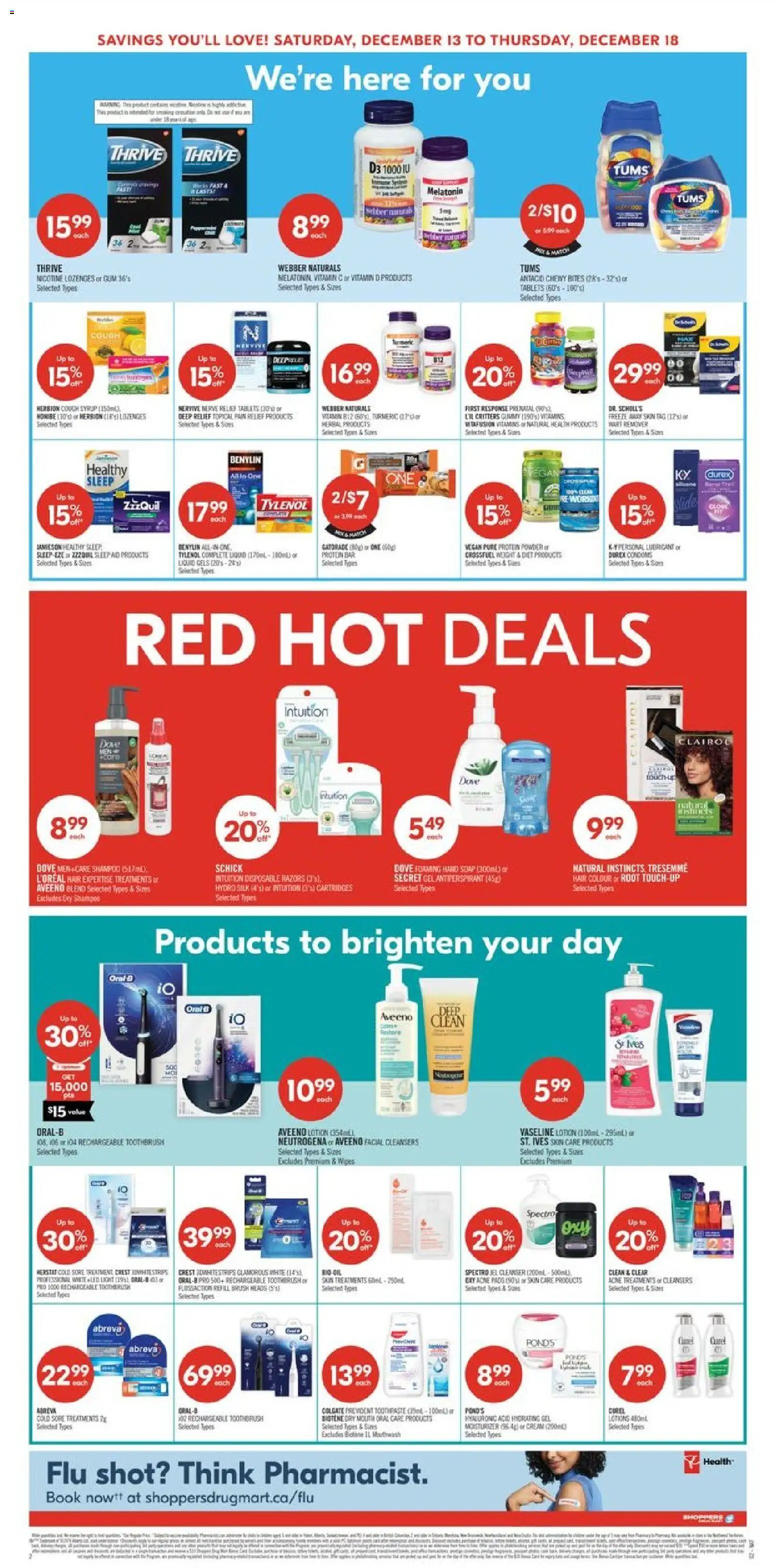 Shoppers flyer valid from 12.12.2025 | Page: 13 | Products: Powder, Brush, Antiperspirant, Mouthwash