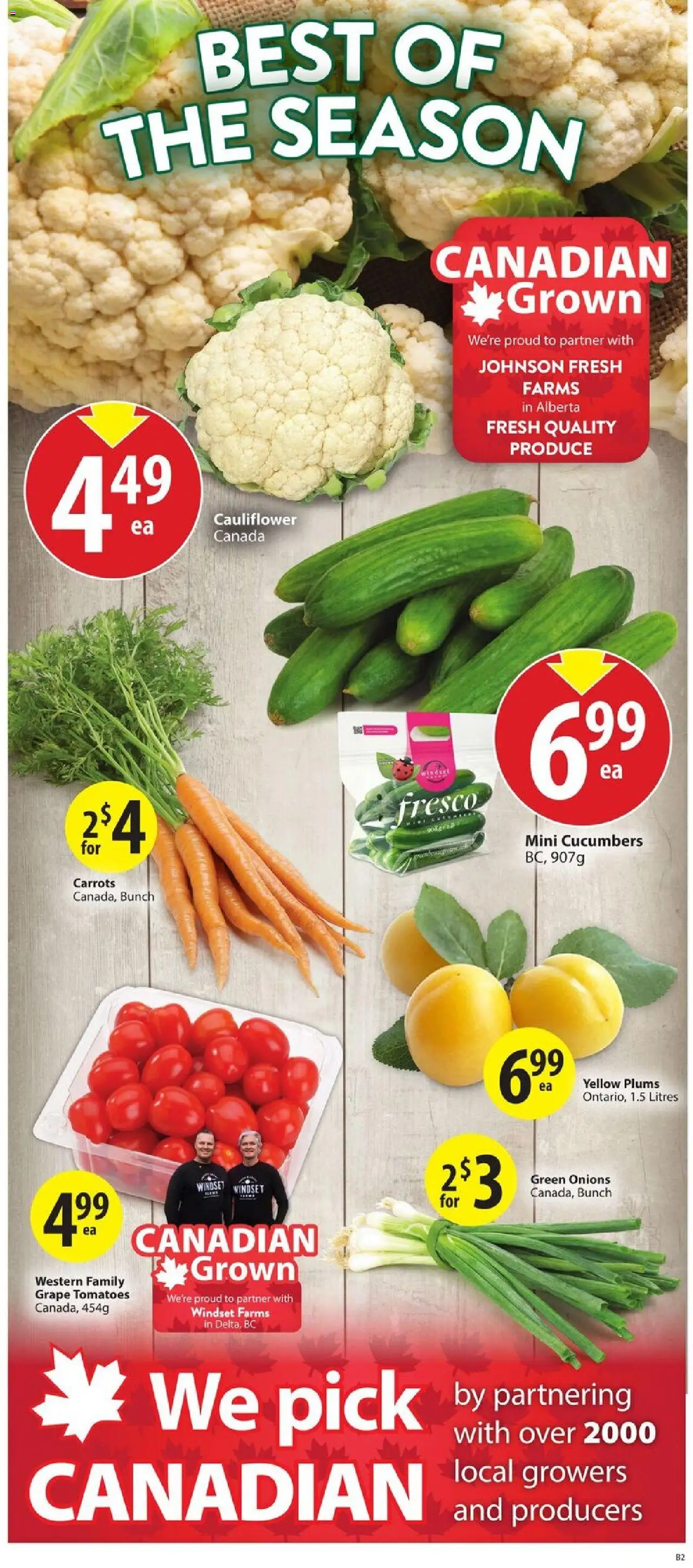 Save on foods flyer valid from 31.07.2025 | Page: 5 | Products: Cucumbers, Tomatoes