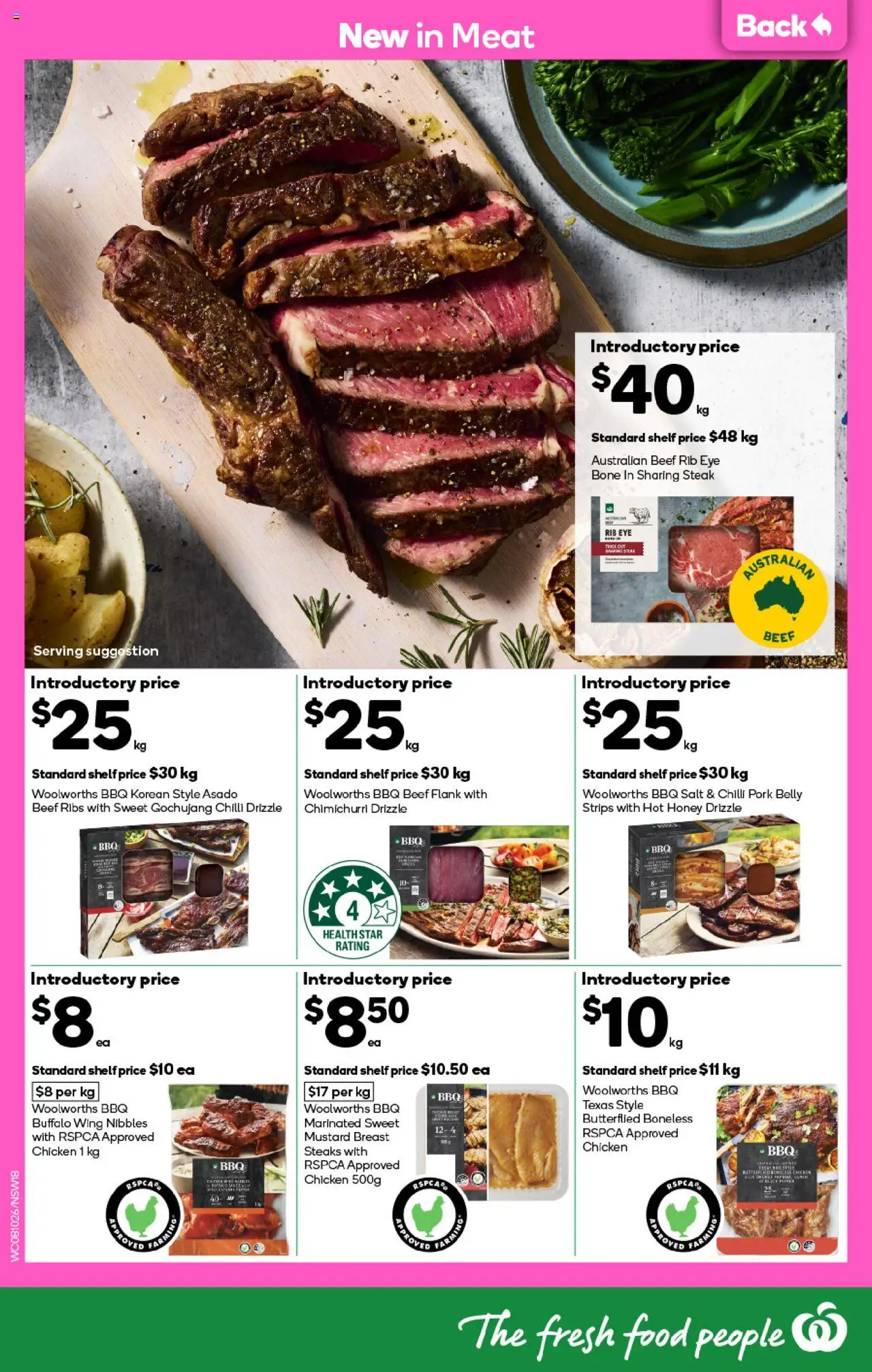 Woolworths catalogue - valid from 08.10.2025 | Page: 18 | Products: Chicken, Beef, Meat, Steak