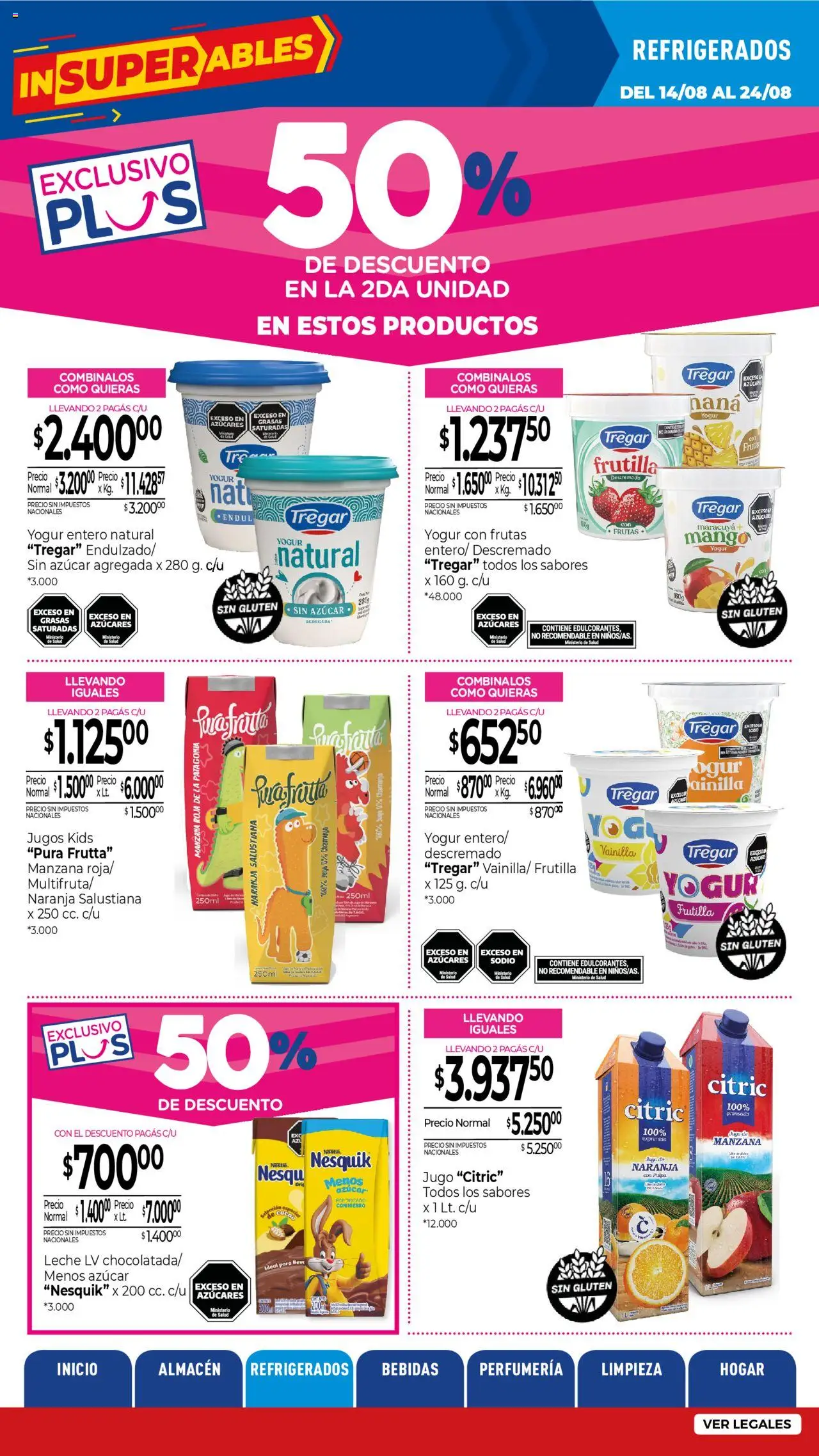 La Anonima - Insuperables - z5 │ válido desde el 14.08.2025 | Página: 14 | Productos: Frutilla, Azucar, Manzana, Jugo