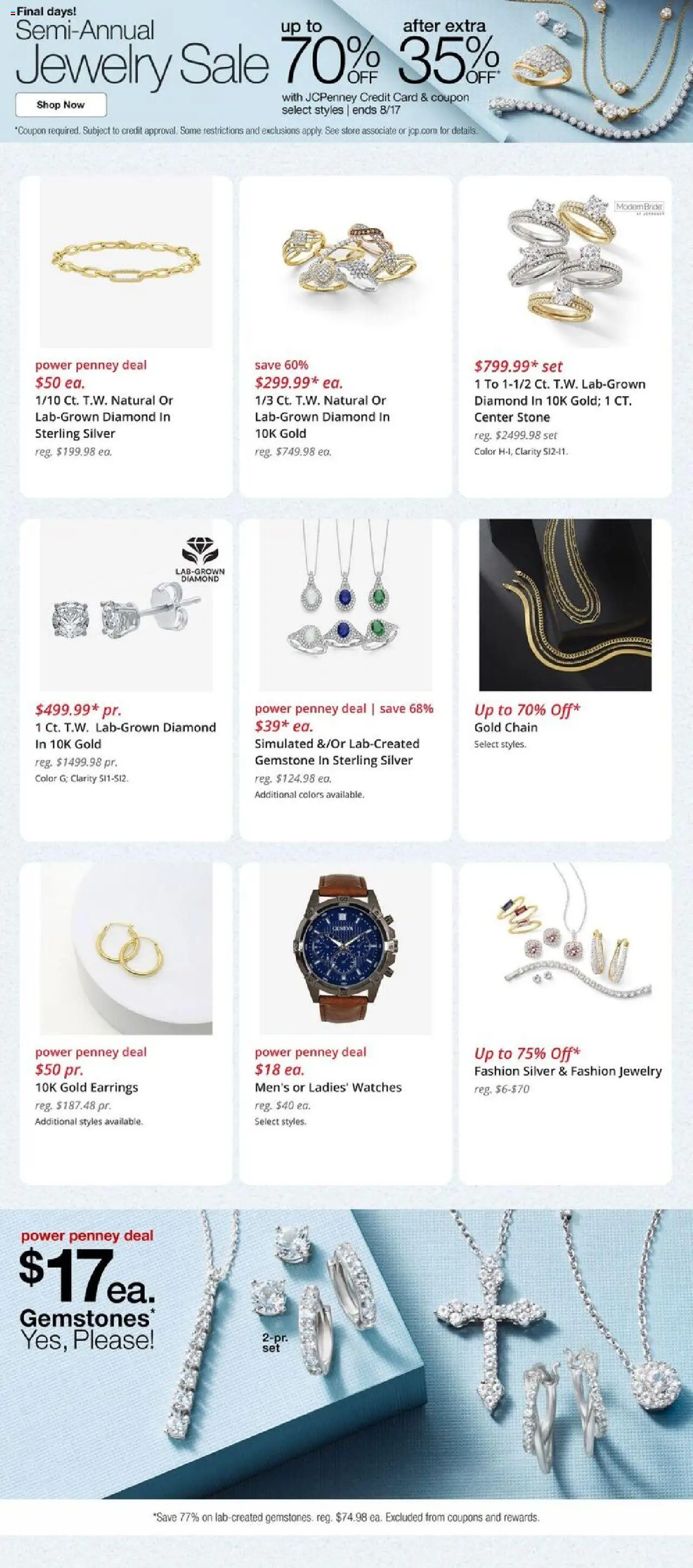JCPenney Weekly Ad - valid from 14.08.2025 | Page: 7 | Products: Watches
